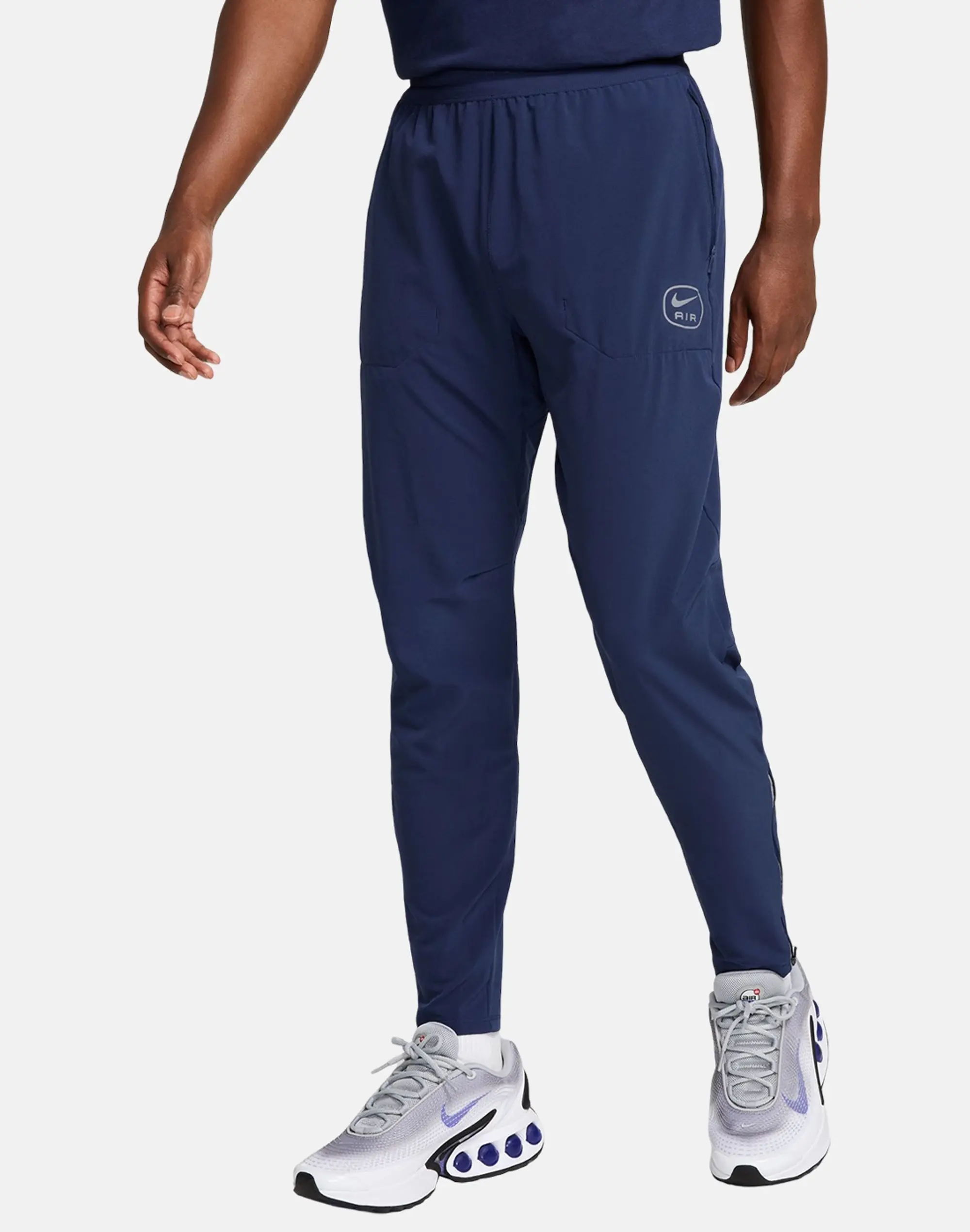Men's Nike Swoosh Air Run Pants in Navy Blue
