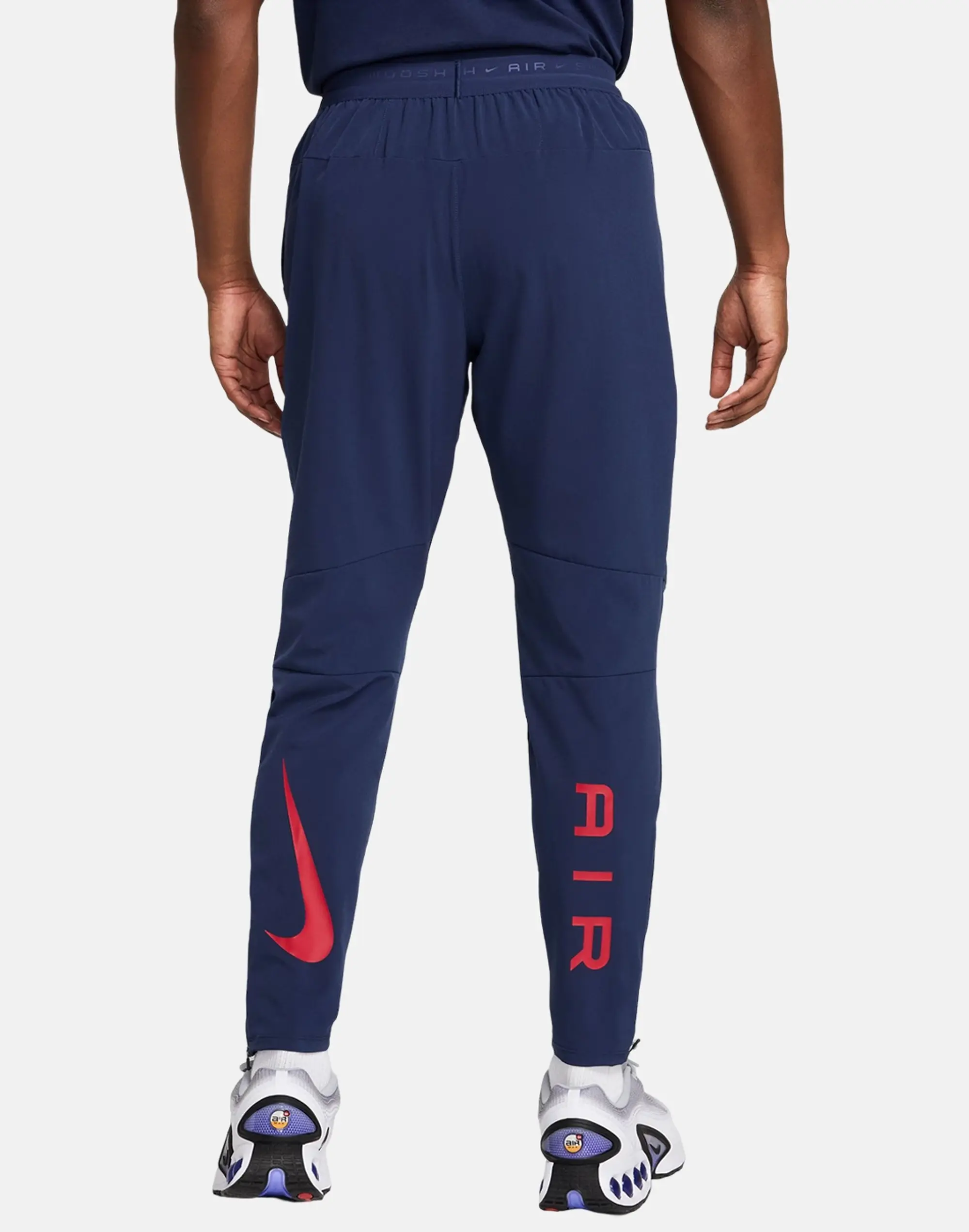 Men's Nike Swoosh Air Run Pants in Navy Blue