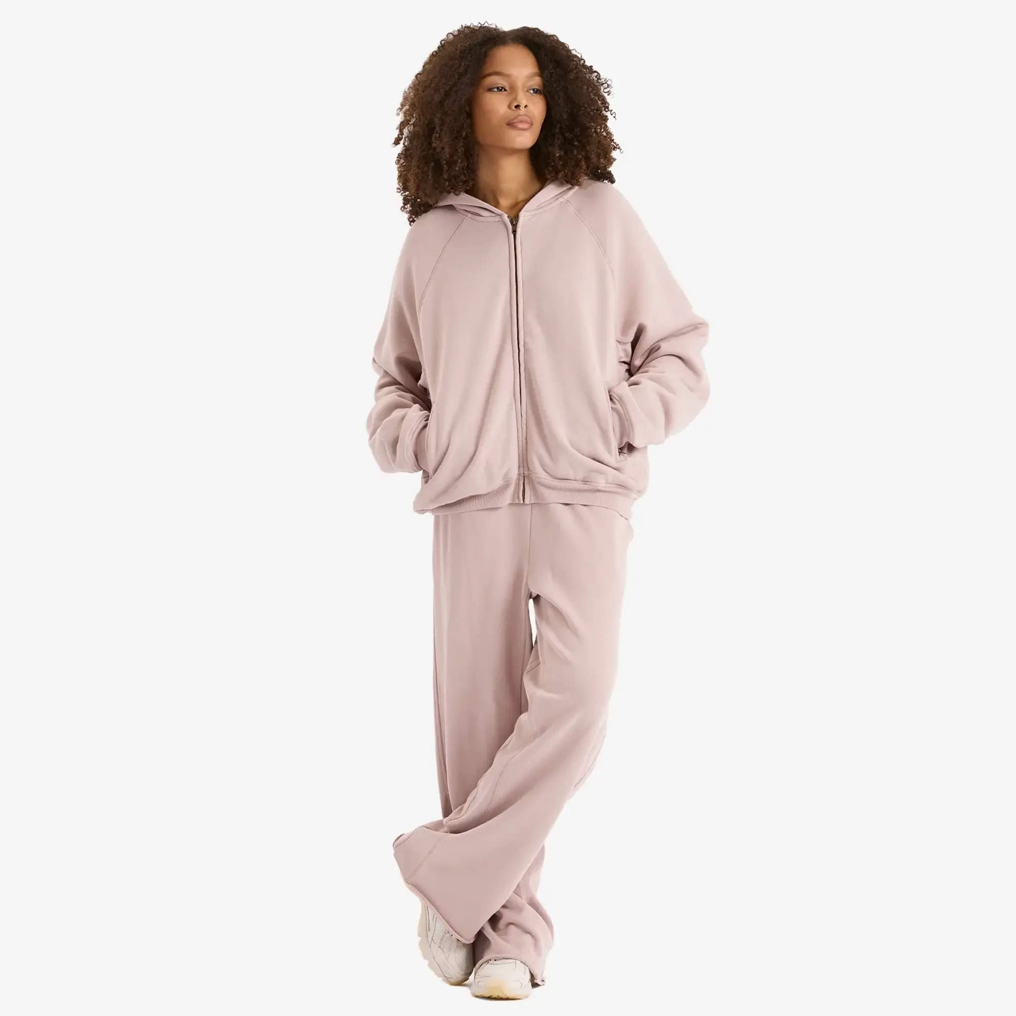 SKIMS Women's Zip Up Hoodie Fawn