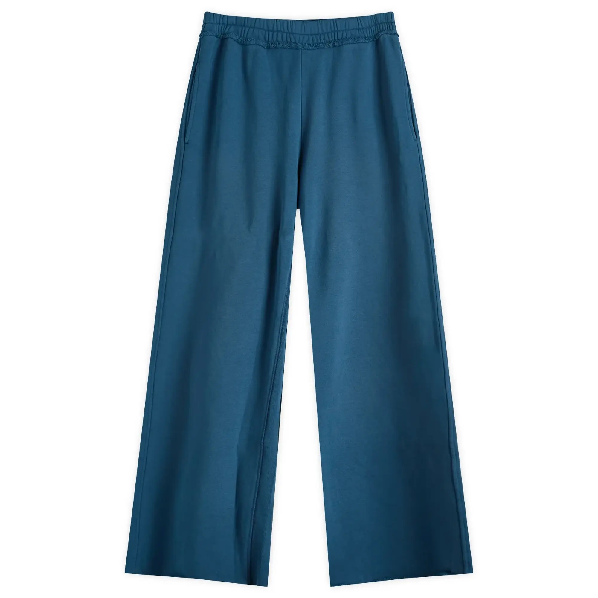 SKIMS Women's Deconstructed French Terry Wide Leg Pant Indigo