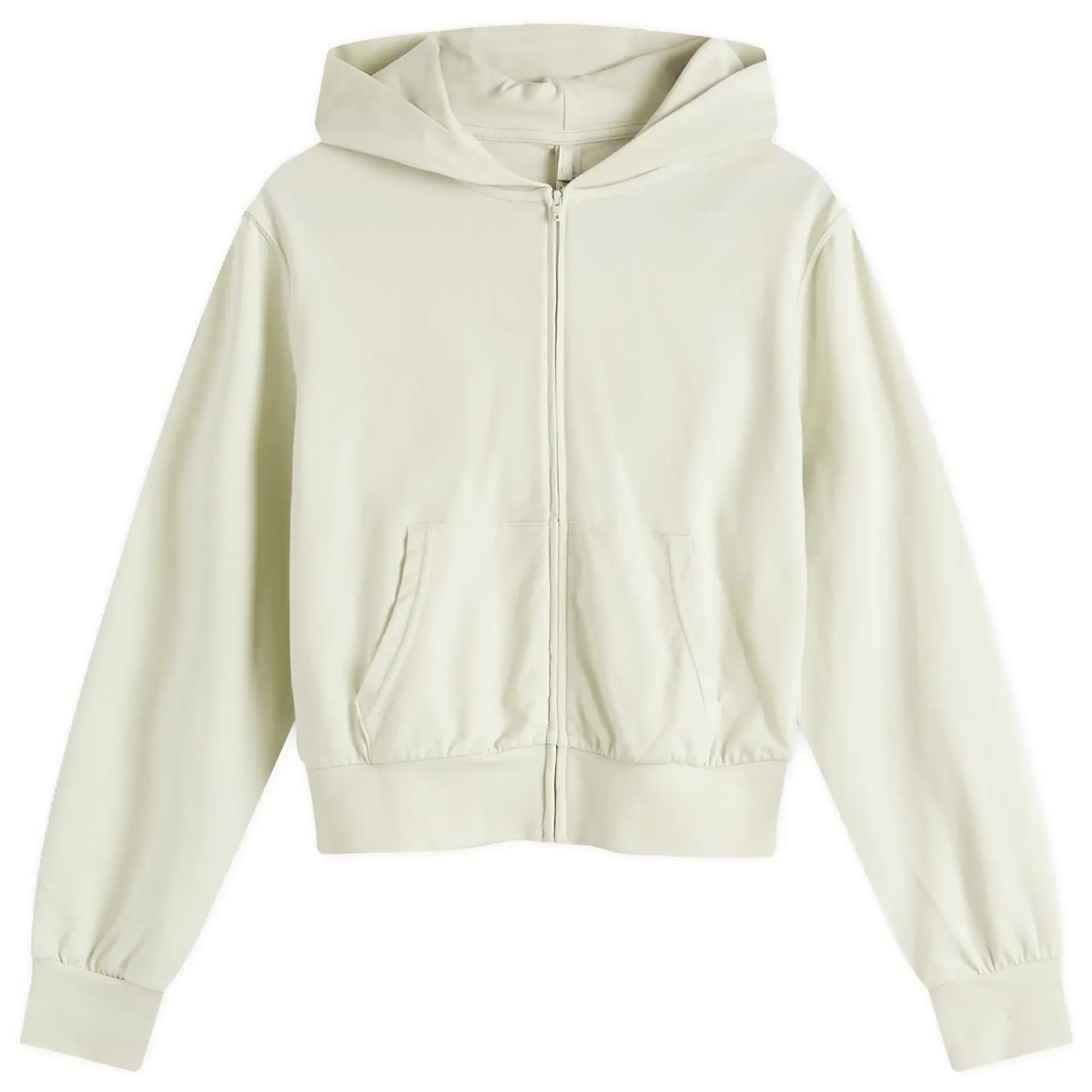 SKIMS Women's Cotton Jersey Zip Up Slim Hoodie Spearmint
