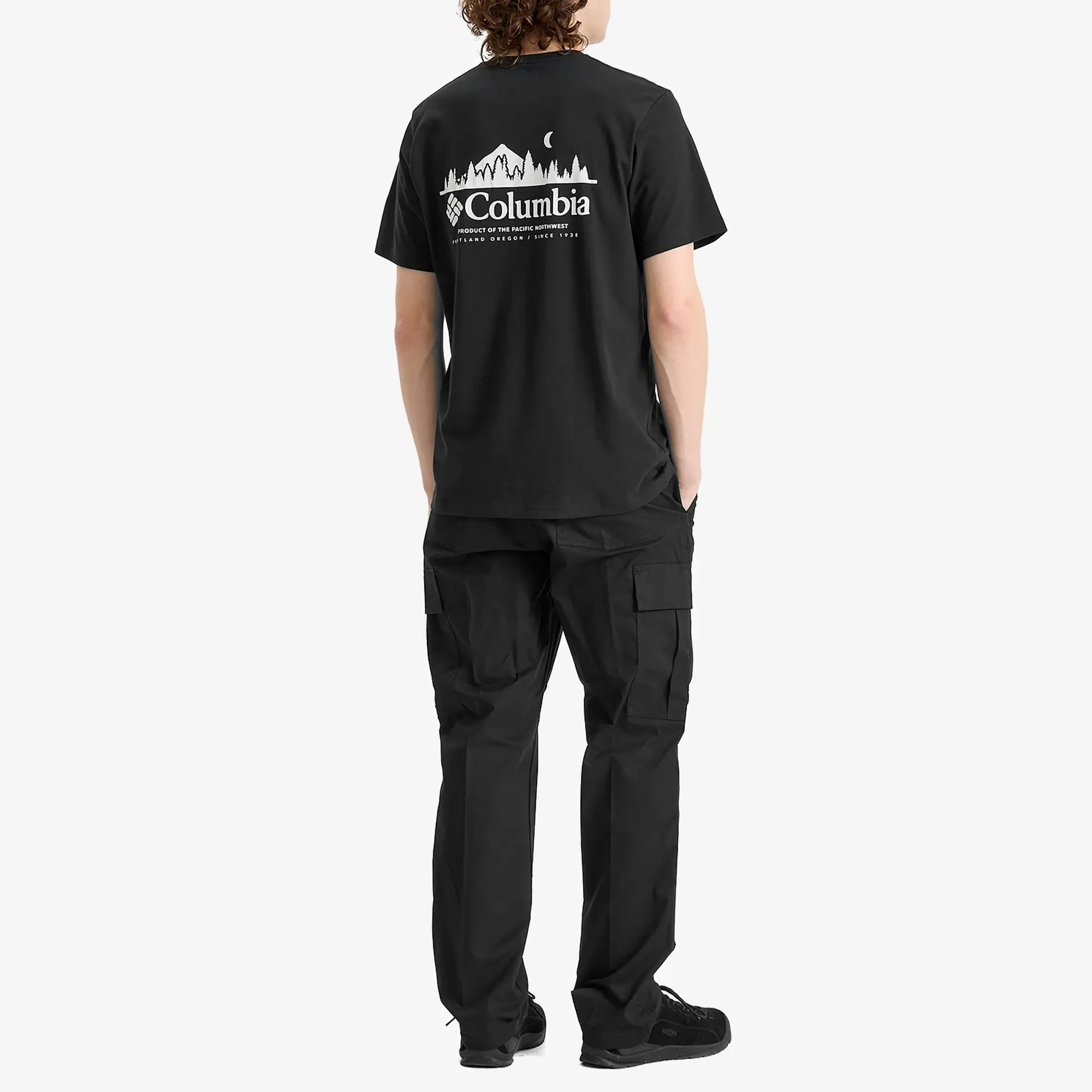 Columbia Hageman Graphic T-Shirt - Black, Heavenly