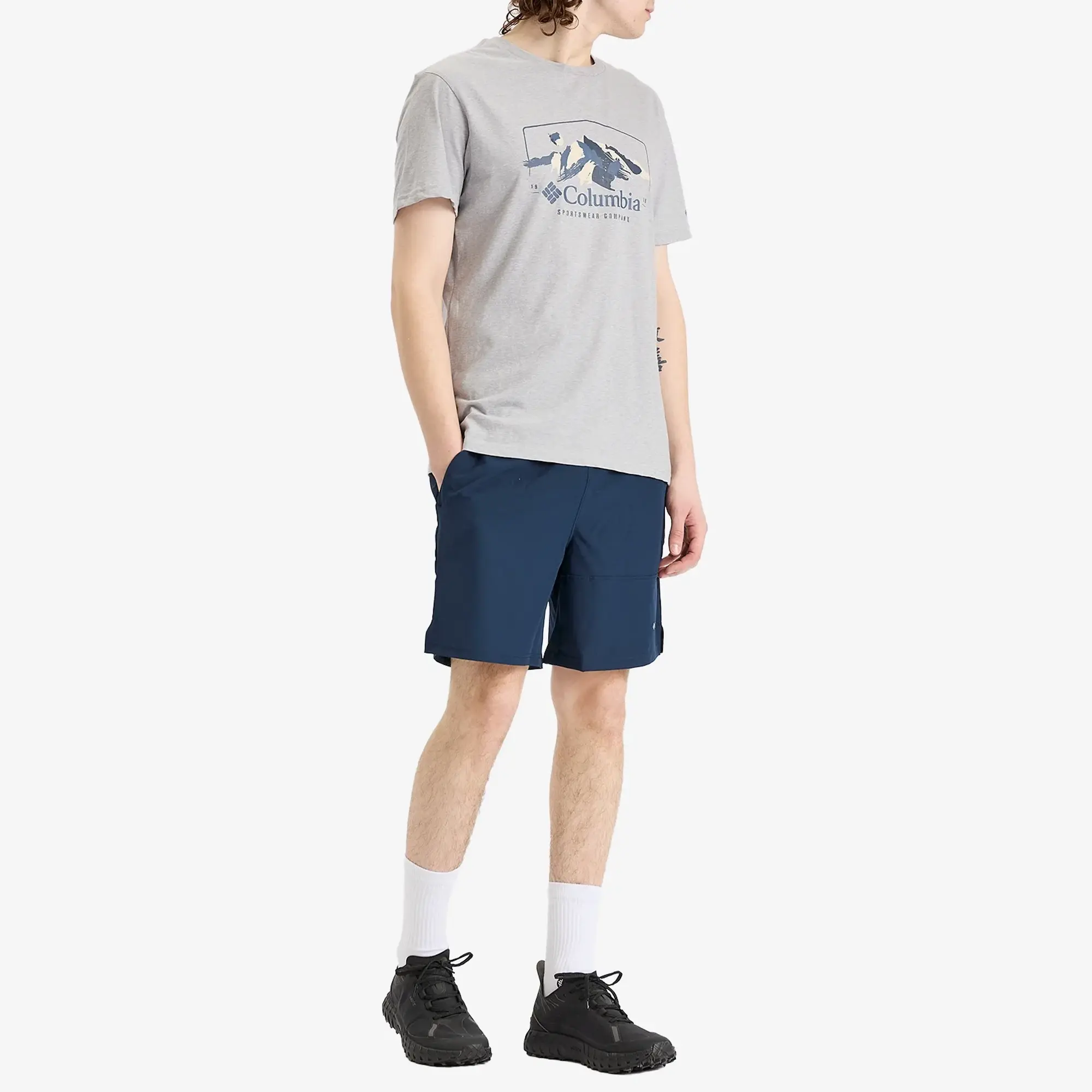 Columbia Men's Path Lake™ Graphic T-Shirt Columbia Men's Grey Heather