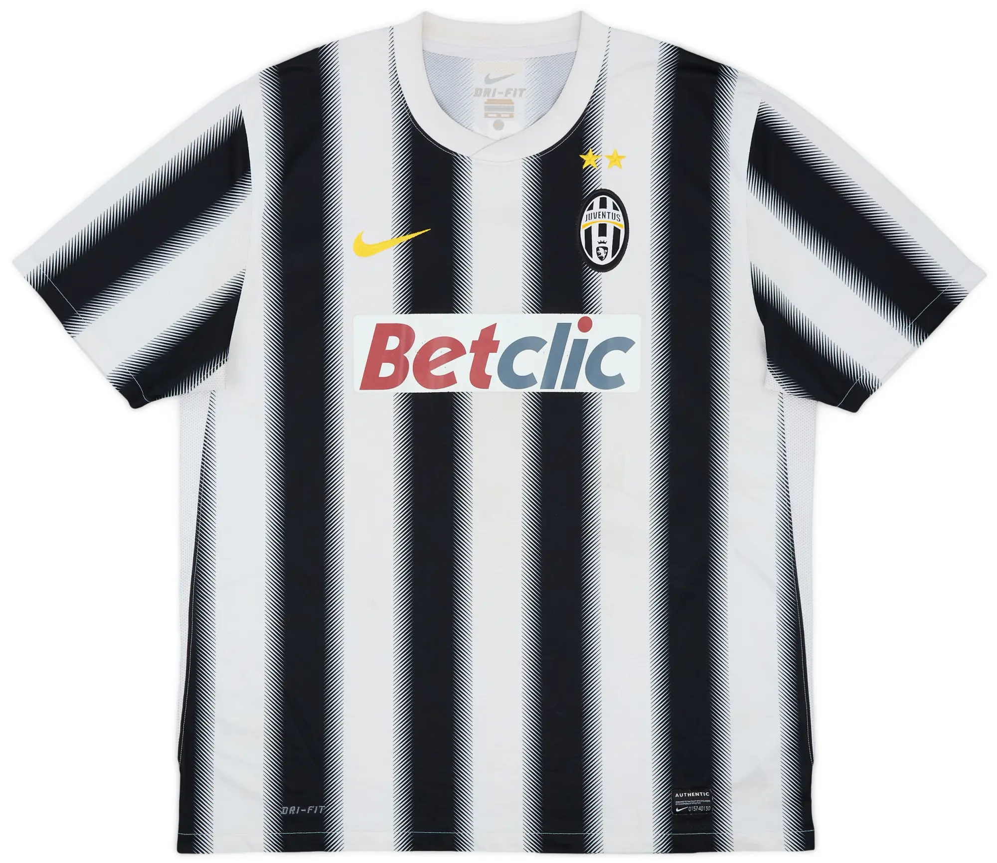 Nike 2011-12 Juventus Home Shirt Del Piero #10 - 7/10 - (XL)