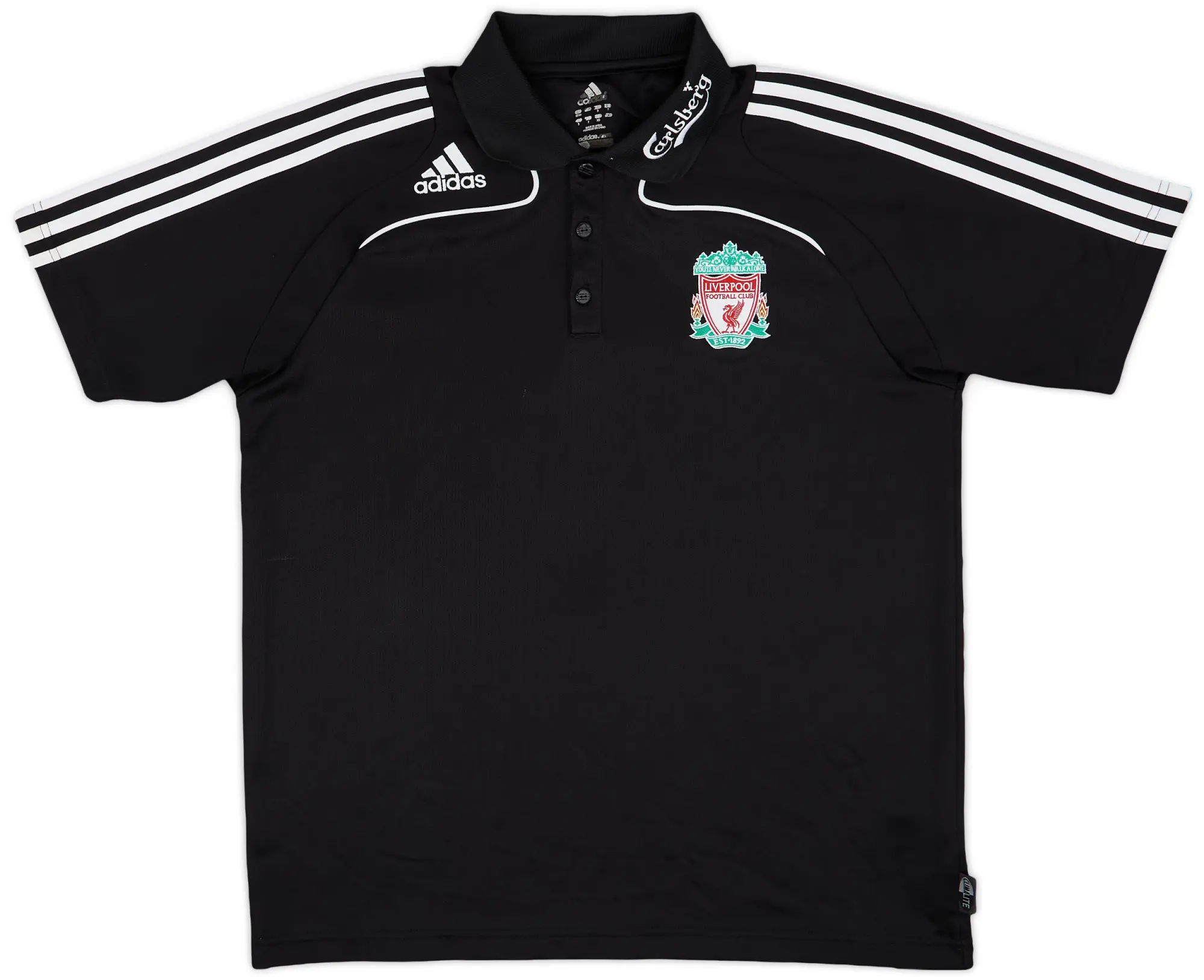 2008-09 Liverpool adidas Polo Shirt - 9/10 - (L)
