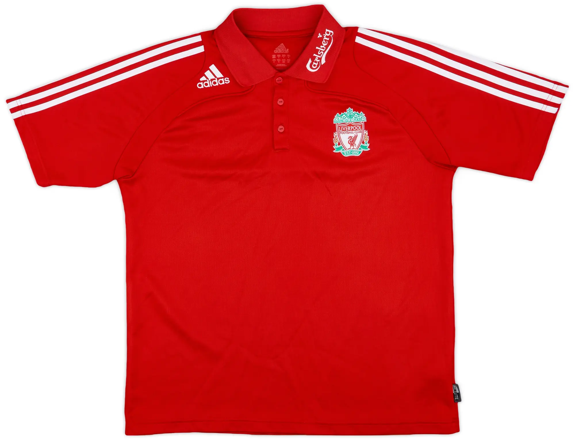2008-09 Liverpool adidas Polo Shirt - 8/10 - (L/XL)
