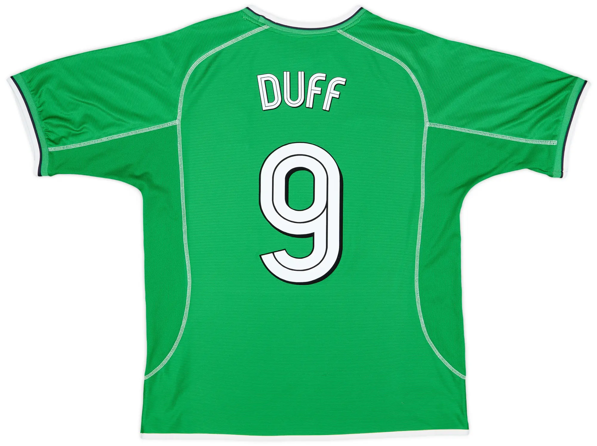 Umbro 2002-03 Ireland Home Shirt Duff #9 - 9/10 - (L)