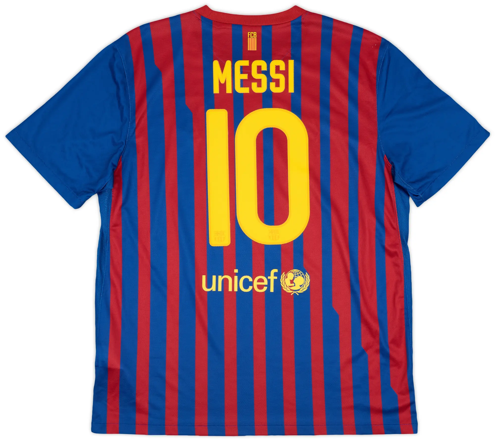 Nike 2011-12 Barcelona Home Shirt Messi #10 - 9/10 - (XL)