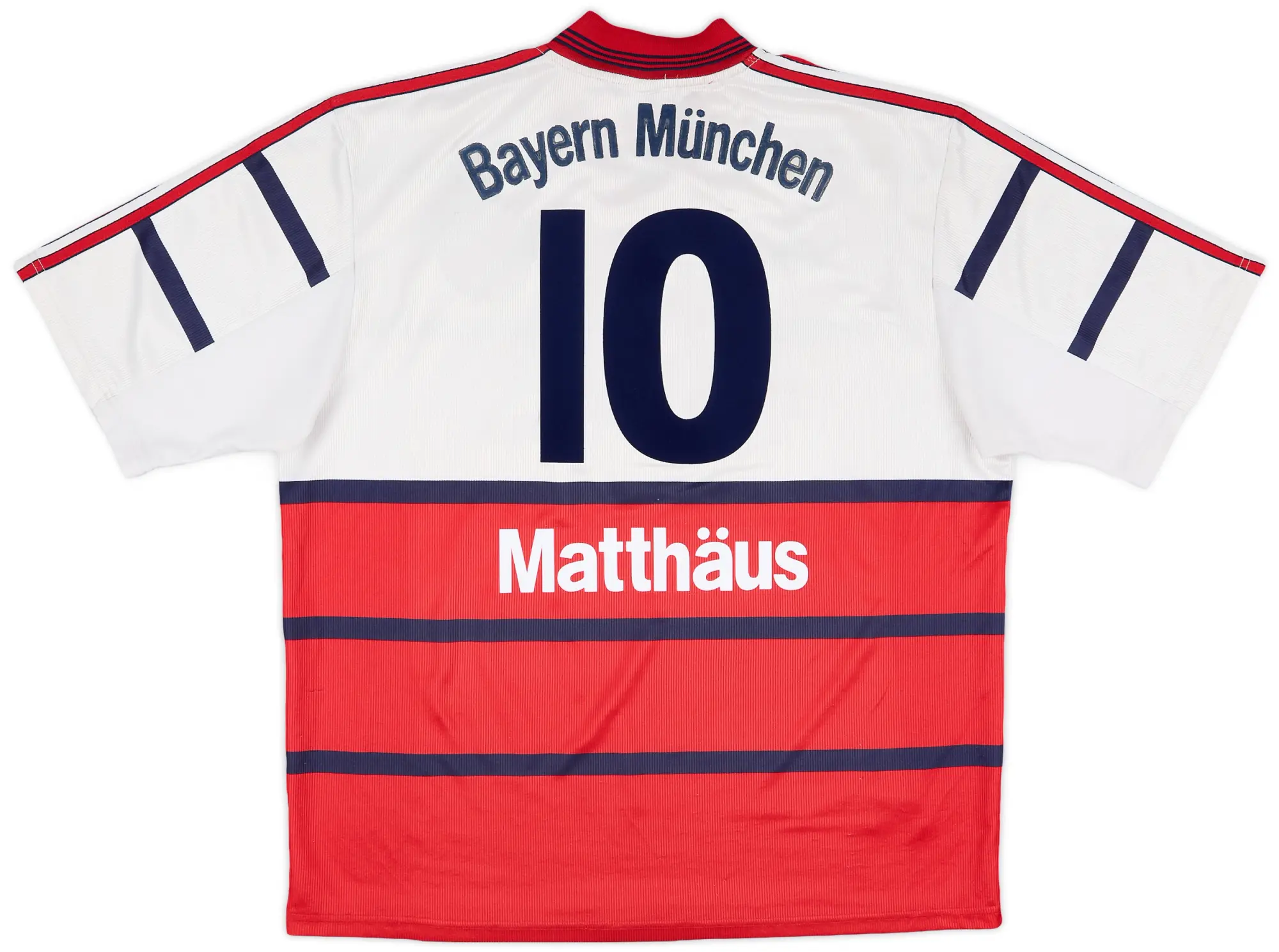adidas 1998-00 Bayern Munich Away Shirt Matthaus #10 - 6/10 - (XL)