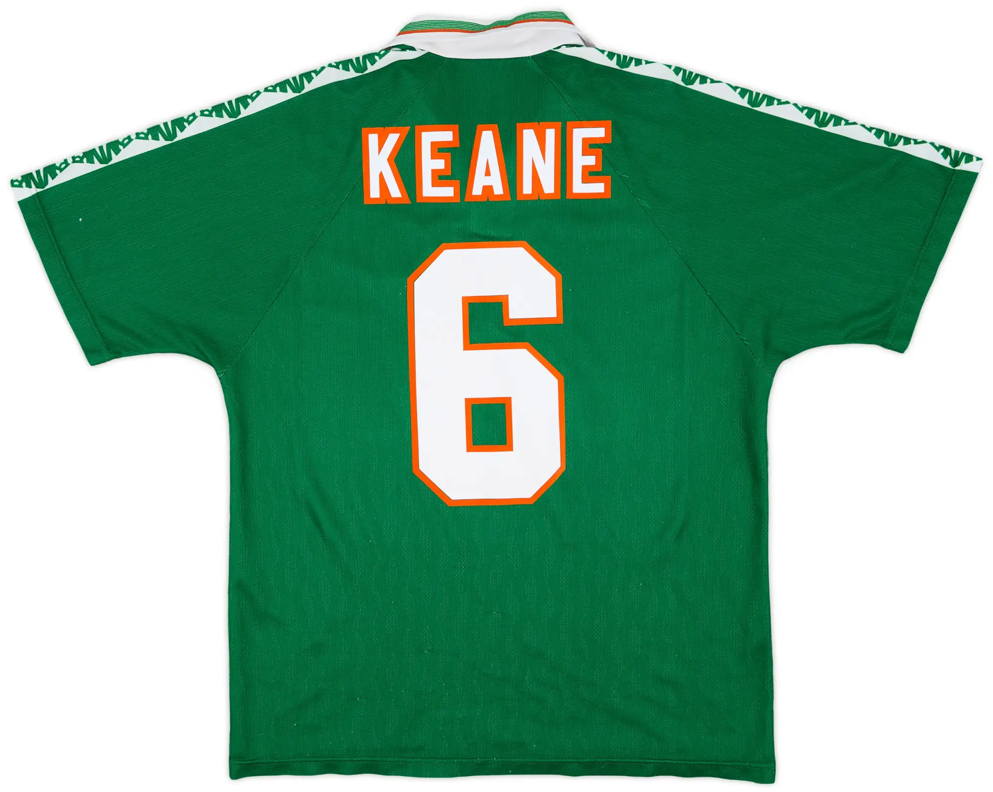 Umbro 1996-98 Ireland Home Shirt Keane #6 - 9/10 - (L)