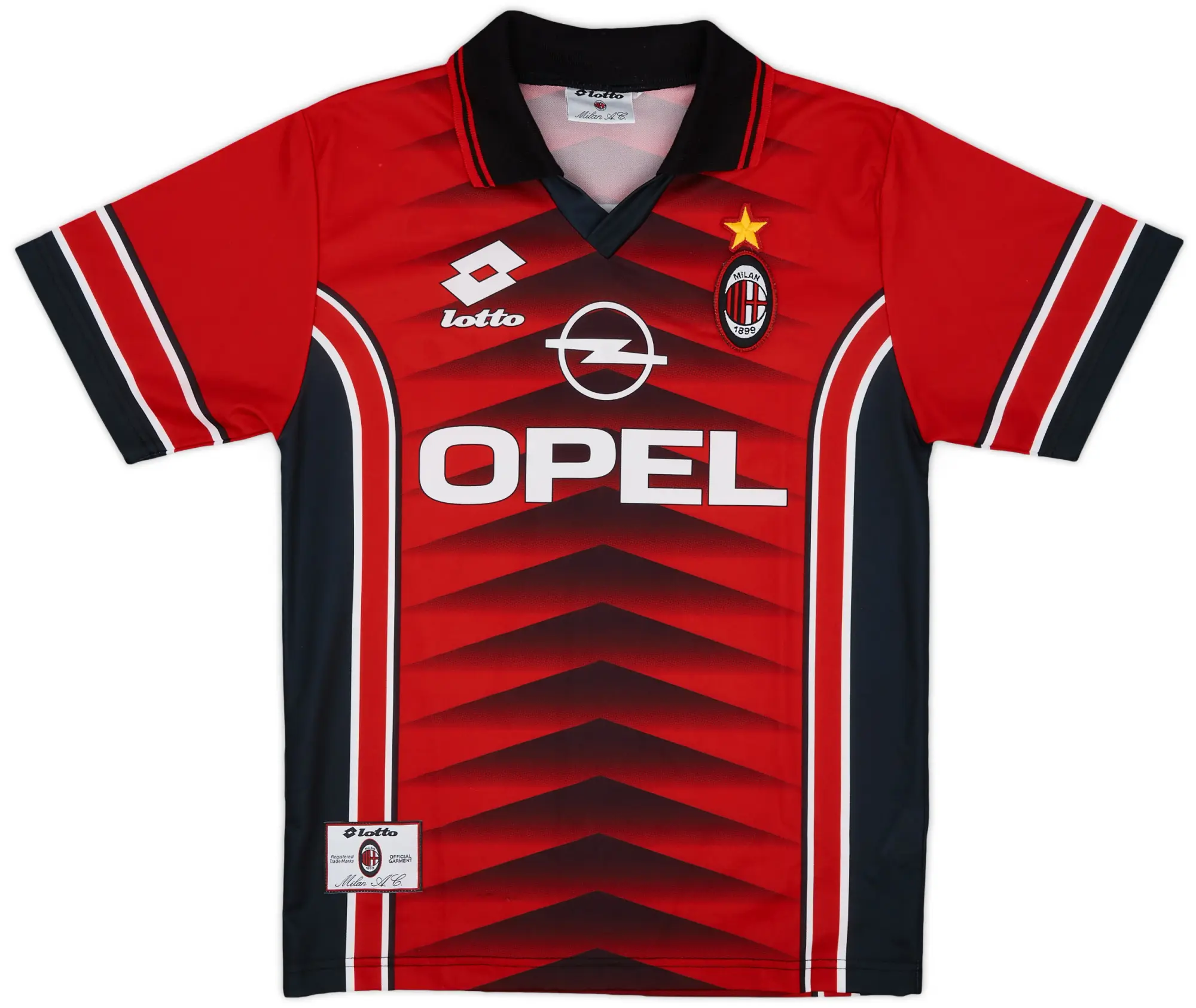 1996-97 AC Milan Lotto Training Shirt - 9/10 - (S)