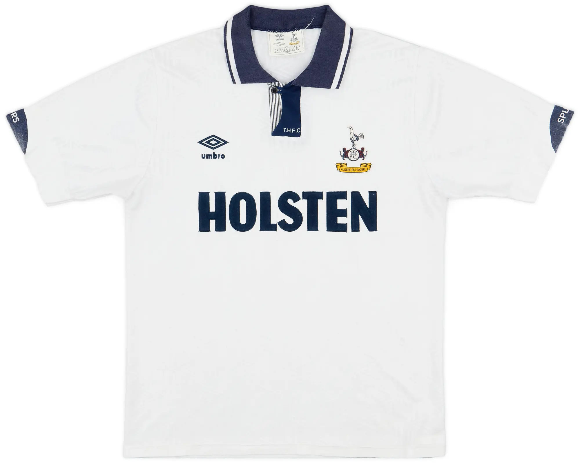 Umbro 1991-93 Tottenham Home Shirt - 8/10 - (L)