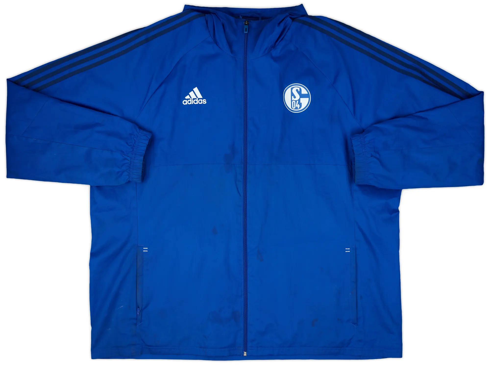 2017-18 Schalke adidas Hooded Rain Jacket - 5/10 - (3XL)