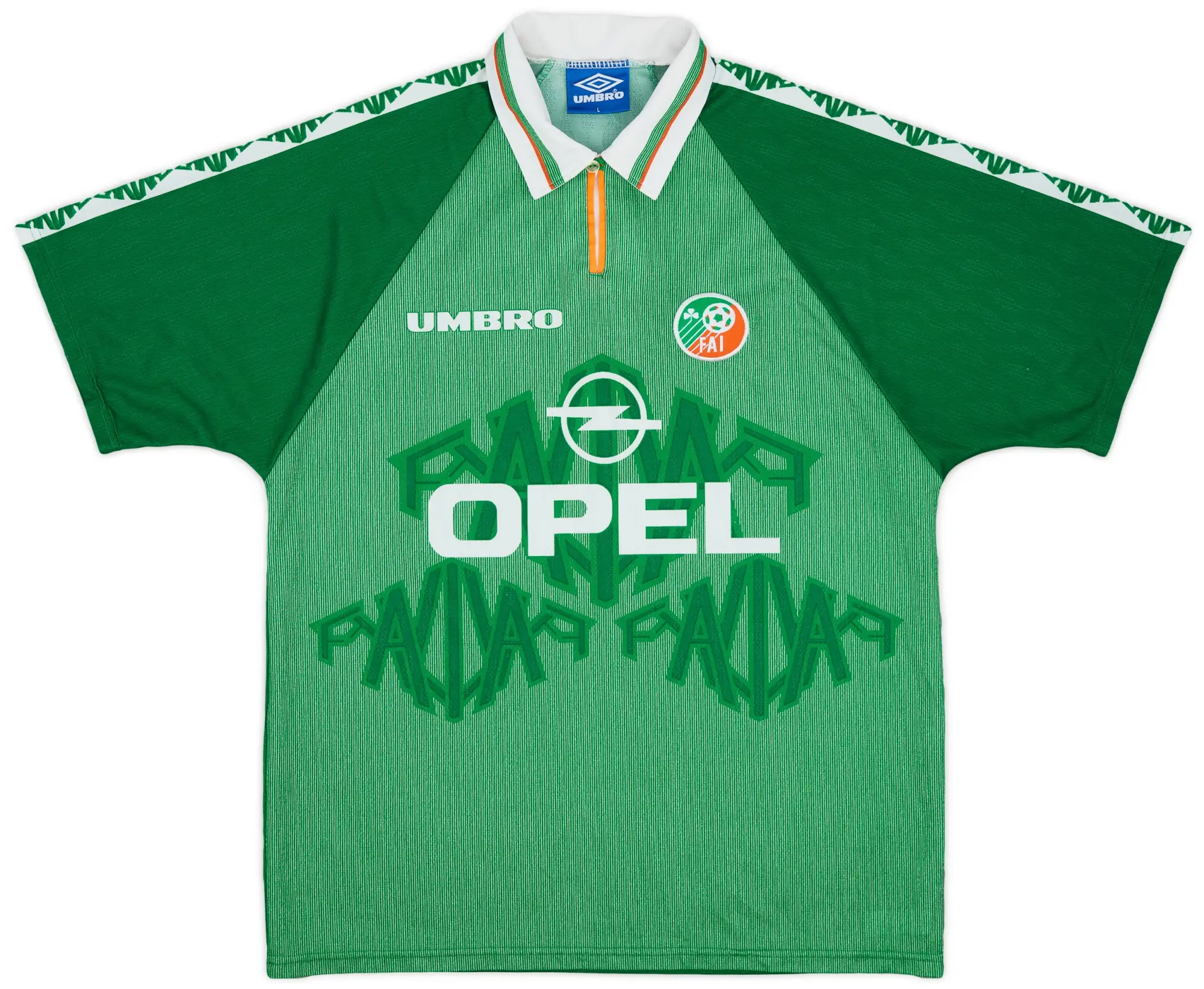 Umbro 1996-98 Ireland Home Shirt - 8/10 - (L)