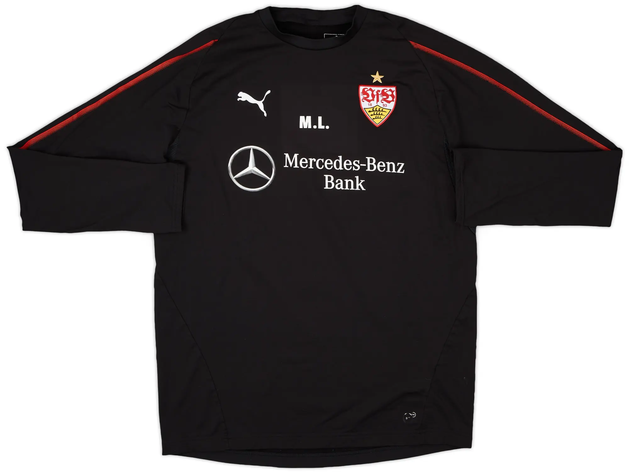2018-19 Stuttgart Staff Issue Puma Drill Top M.L. - 7/10 - (L)