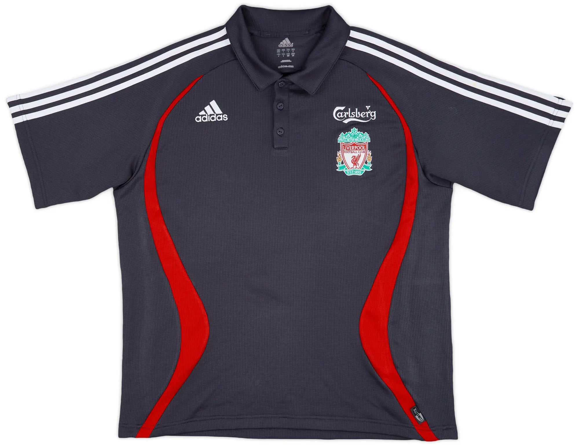 2006-07 Liverpool adidas Polo Shirt - 7/10 - (L)