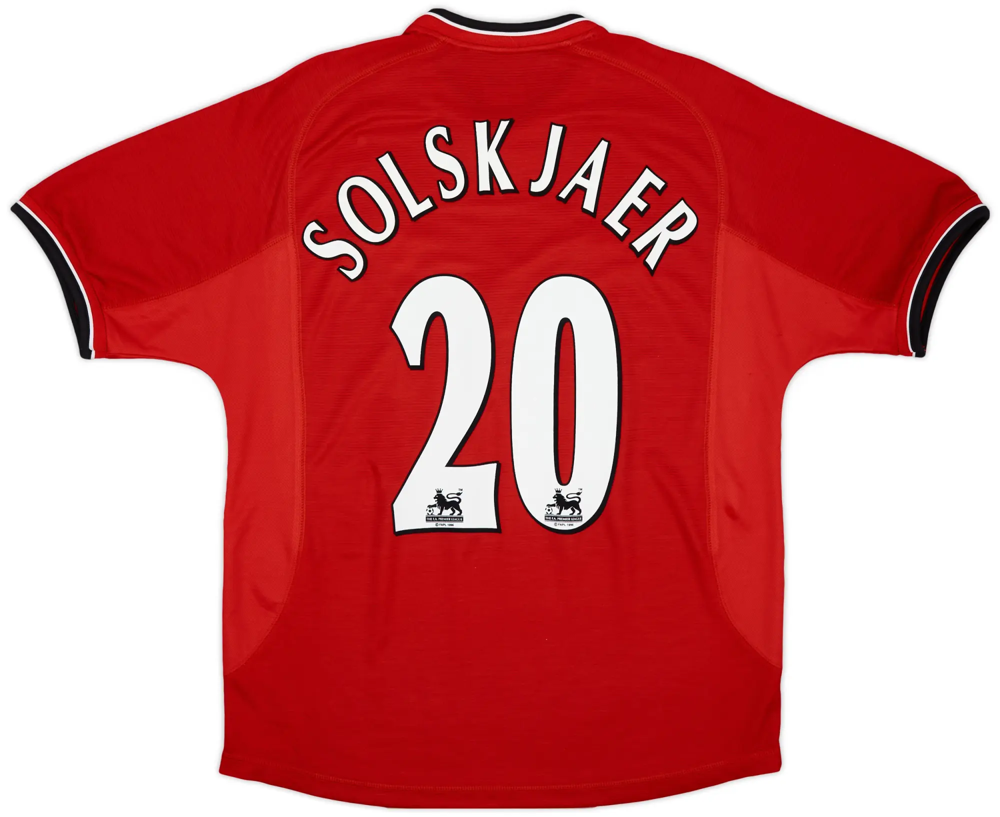 Umbro 2000-02 Manchester United Home Shirt Solskjaer #20 - 8/10 - (L)