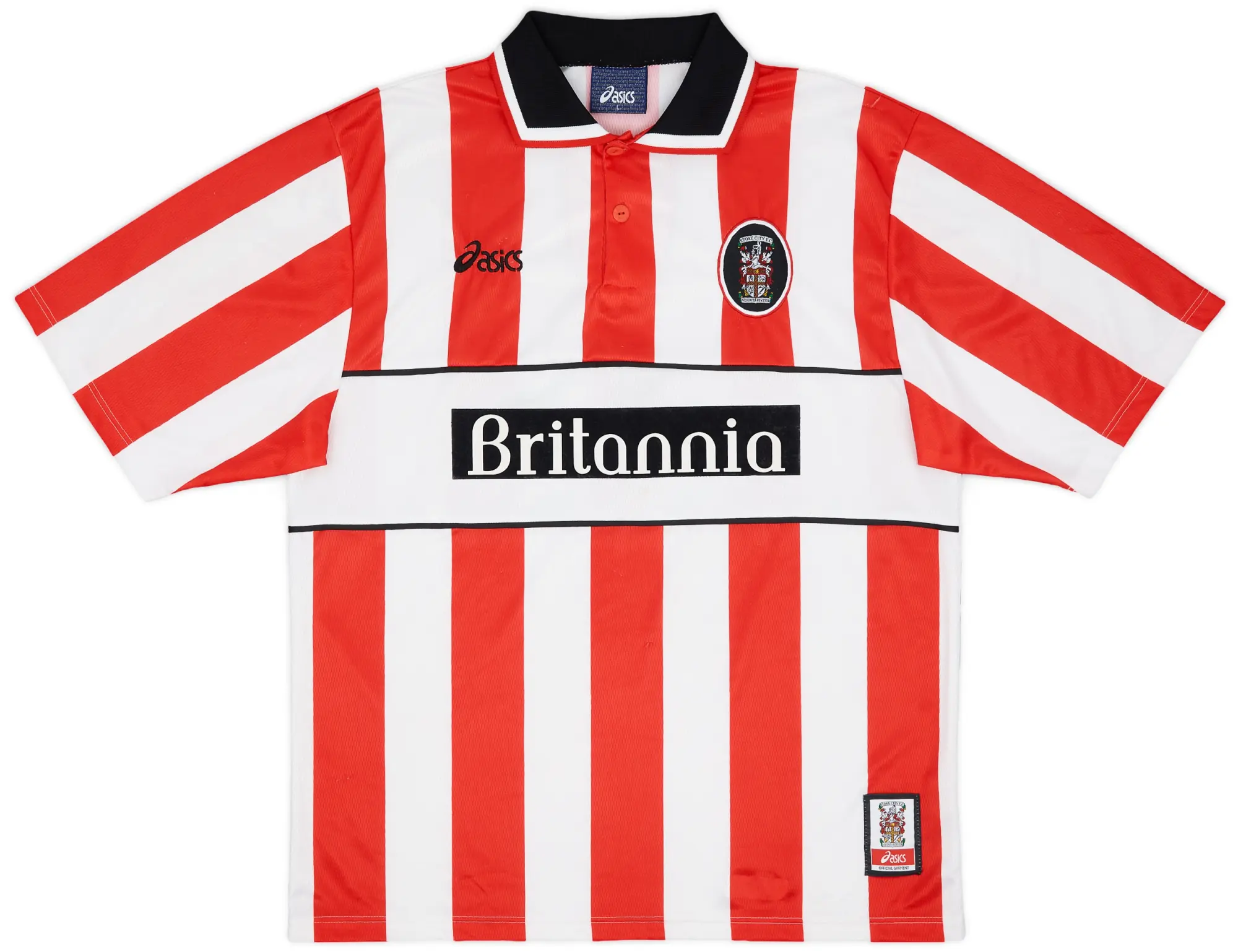Asics 1999-01 Stoke City Home Shirt - 8/10 - (L)