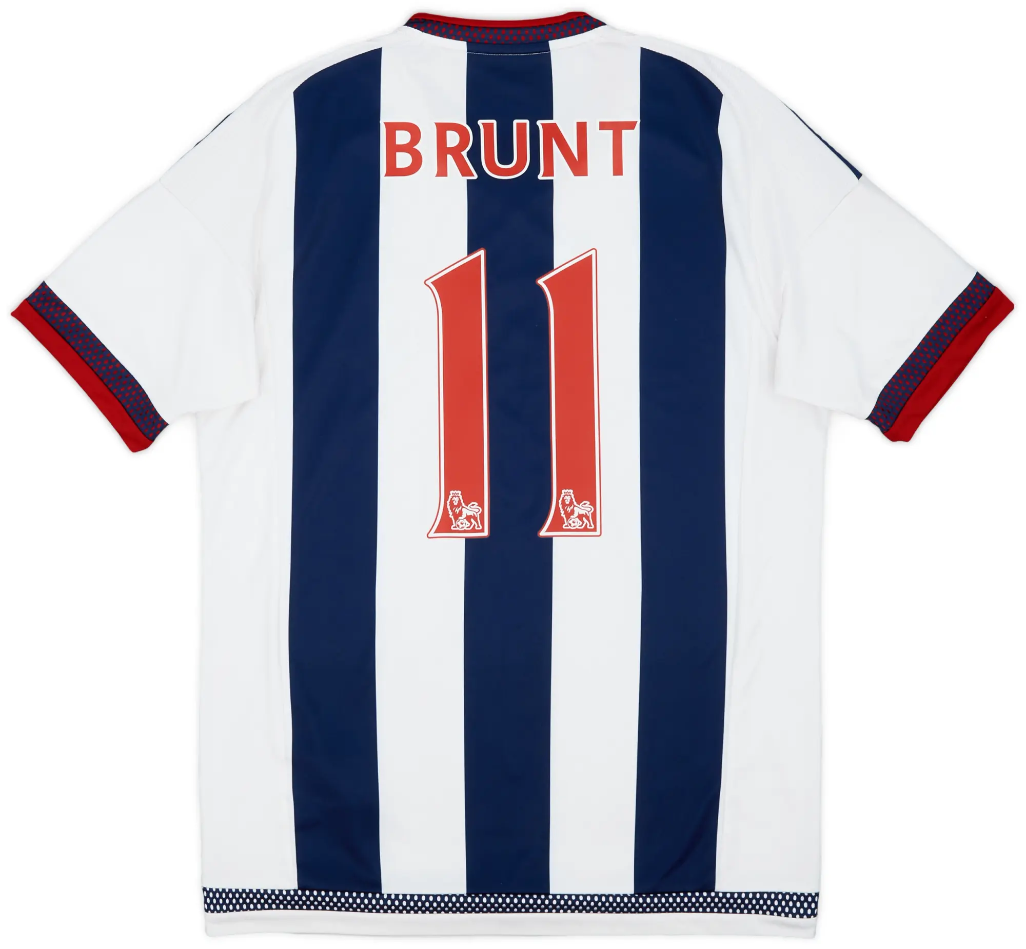 adidas 2015-16 West Brom Home Shirt Brunt #11 - 8/10 - (S)