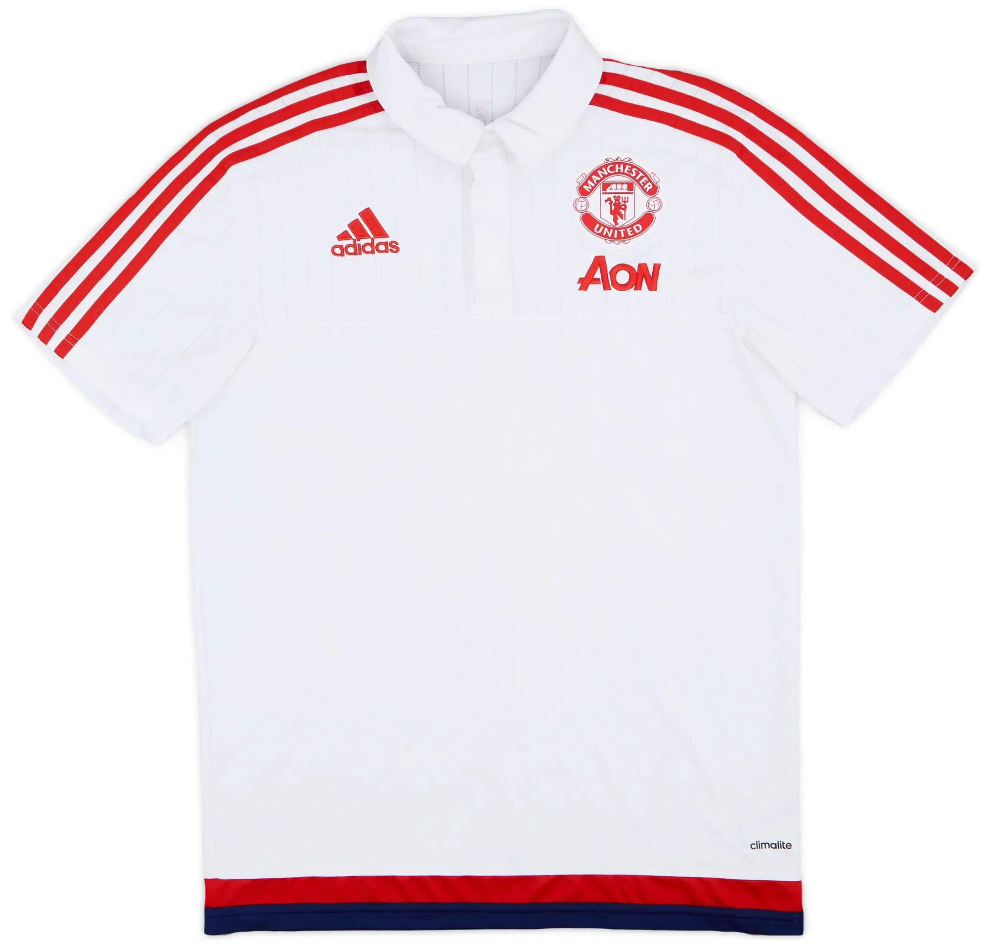 2015-16 Manchester United adidas Polo Shirt - 8/10 - (M)
