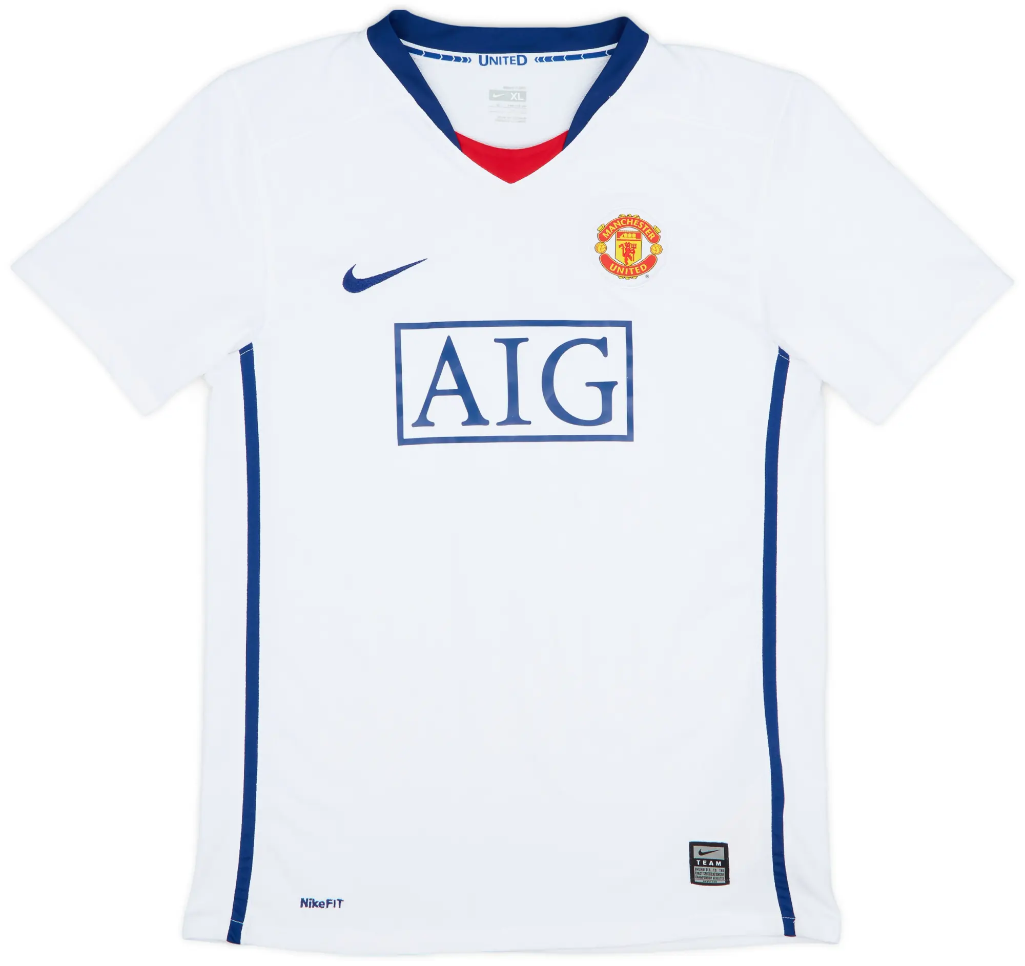 Nike 2008-10 Manchester United Away Shirt - 8/10 - (XL.Boys)