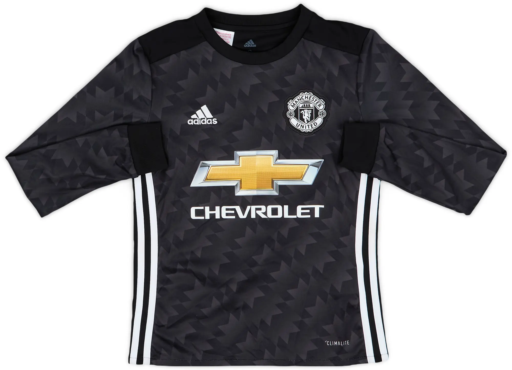 adidas 2017-18 Manchester United Away L/S Shirt - 9/10 - (S.Boys)