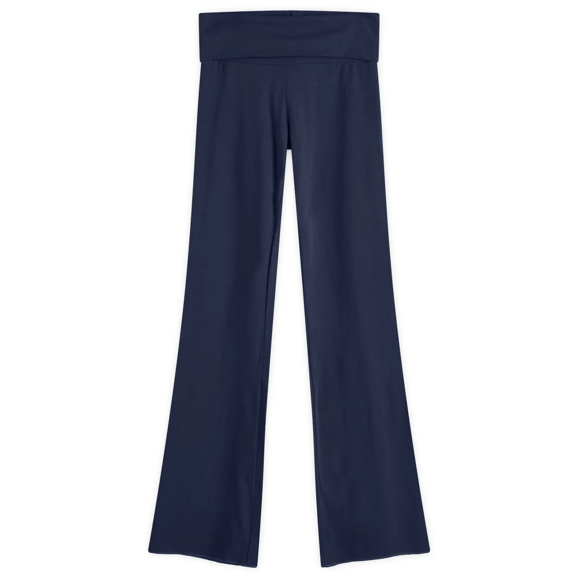 SKIMS Women's Cotton Jersey Foldover Pant Navy