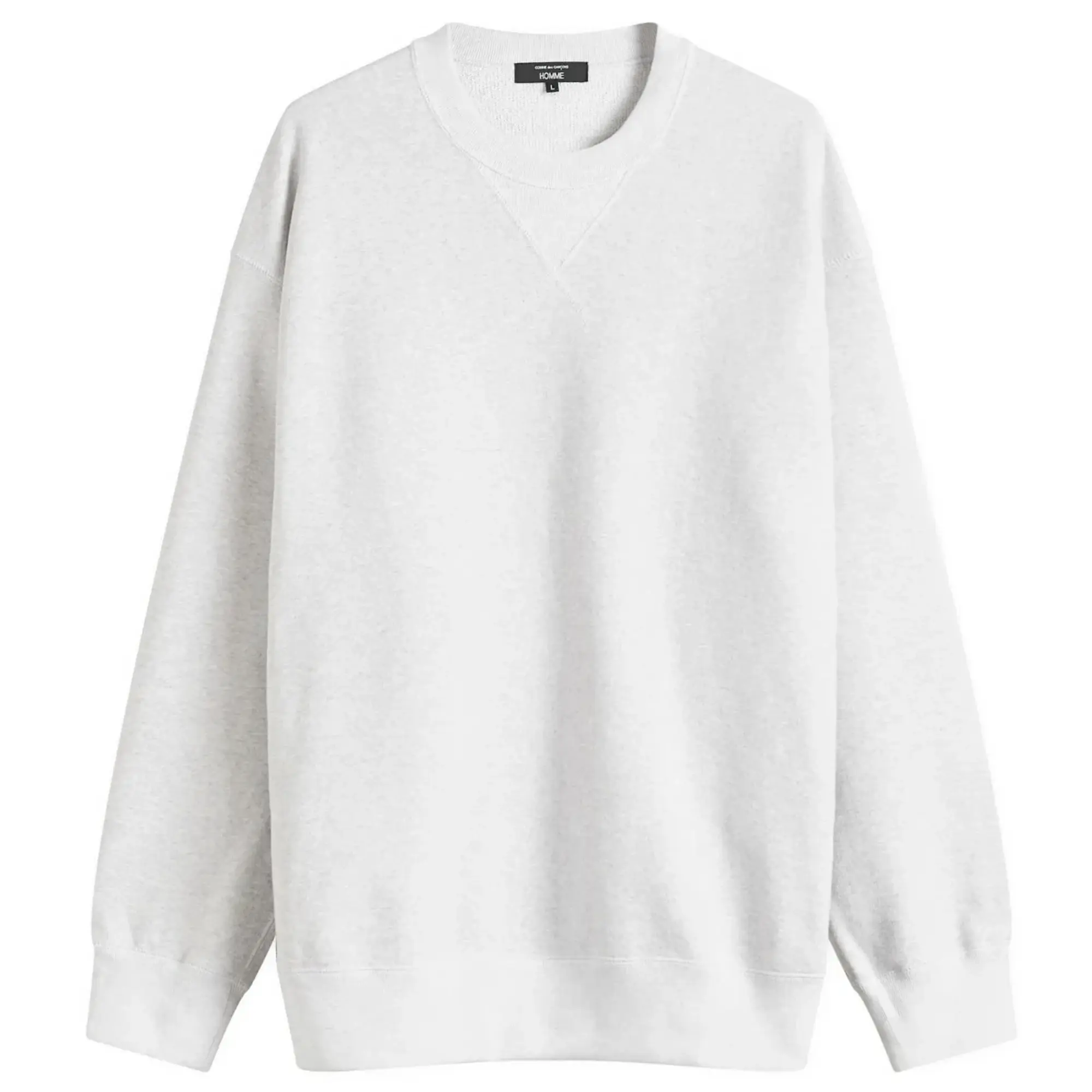 Comme des Garçons Homme Men's Cotton Nylon Crew Sweat Bleach/Khaki
