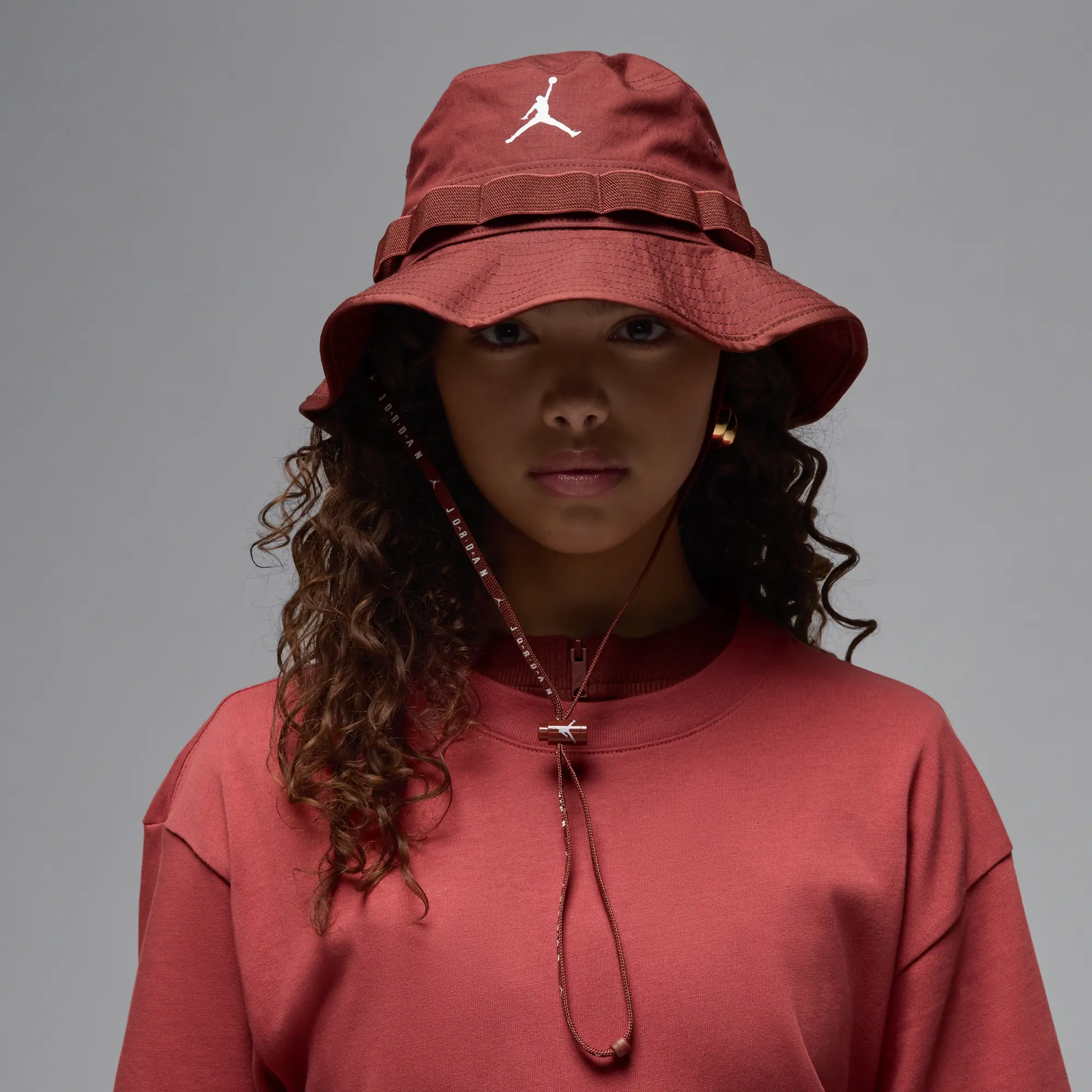 Nike Jordan Apex Bucket Hat - Brown - Cotton/Nylon/Elastane