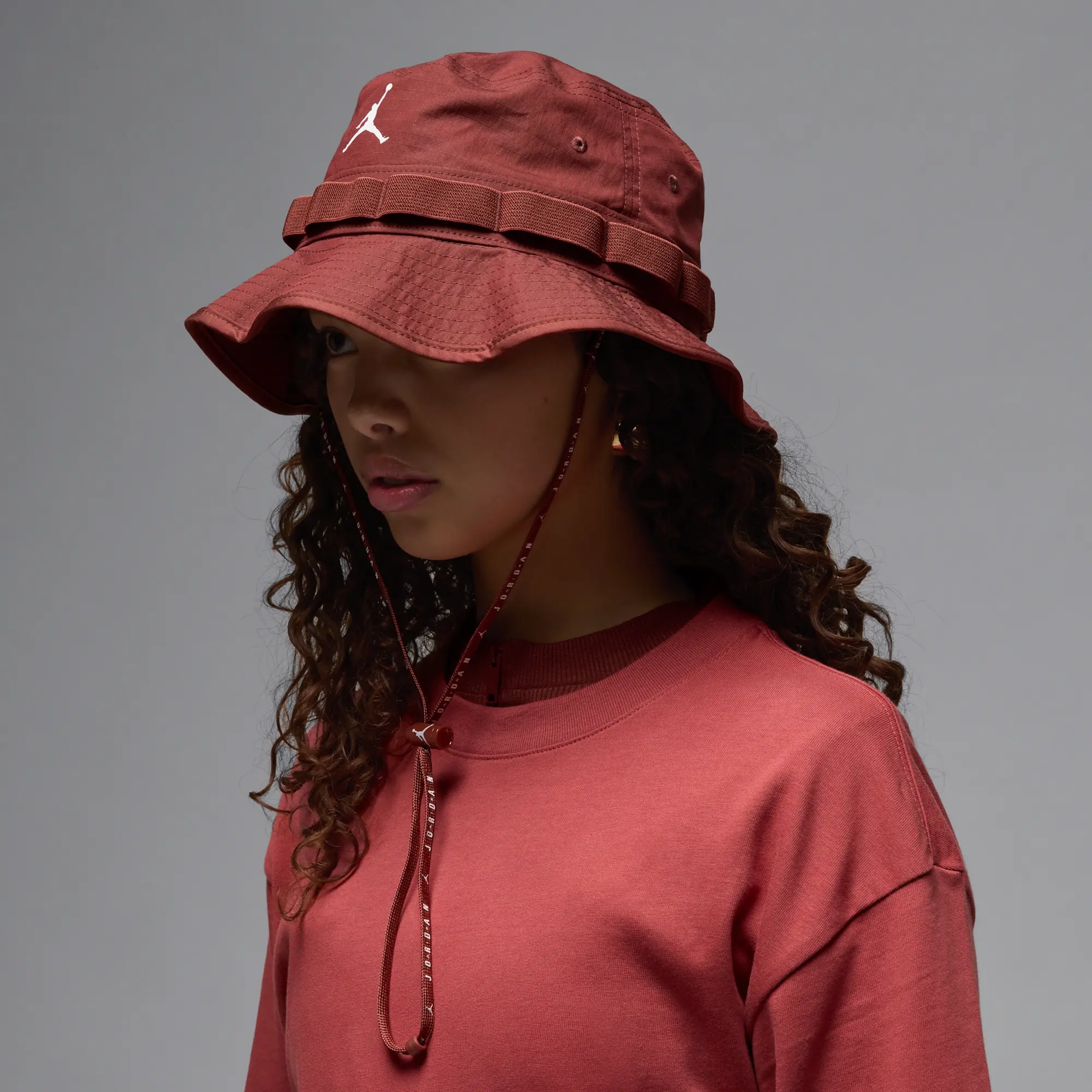 Nike Jordan Apex Bucket Hat - Brown - Cotton/Nylon/Elastane