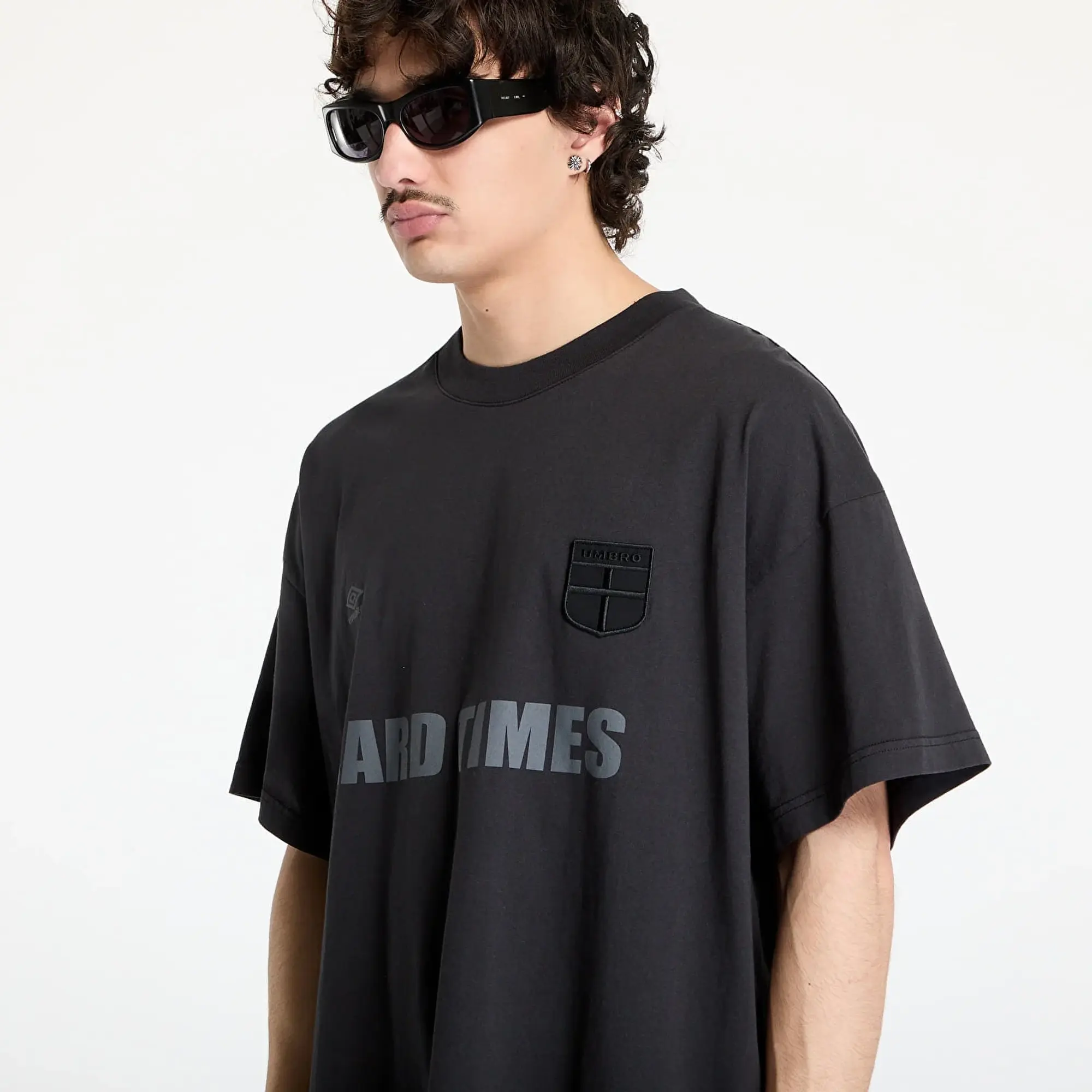 T-Shirt Umbro Hard Times T-Shirt Washed Black M