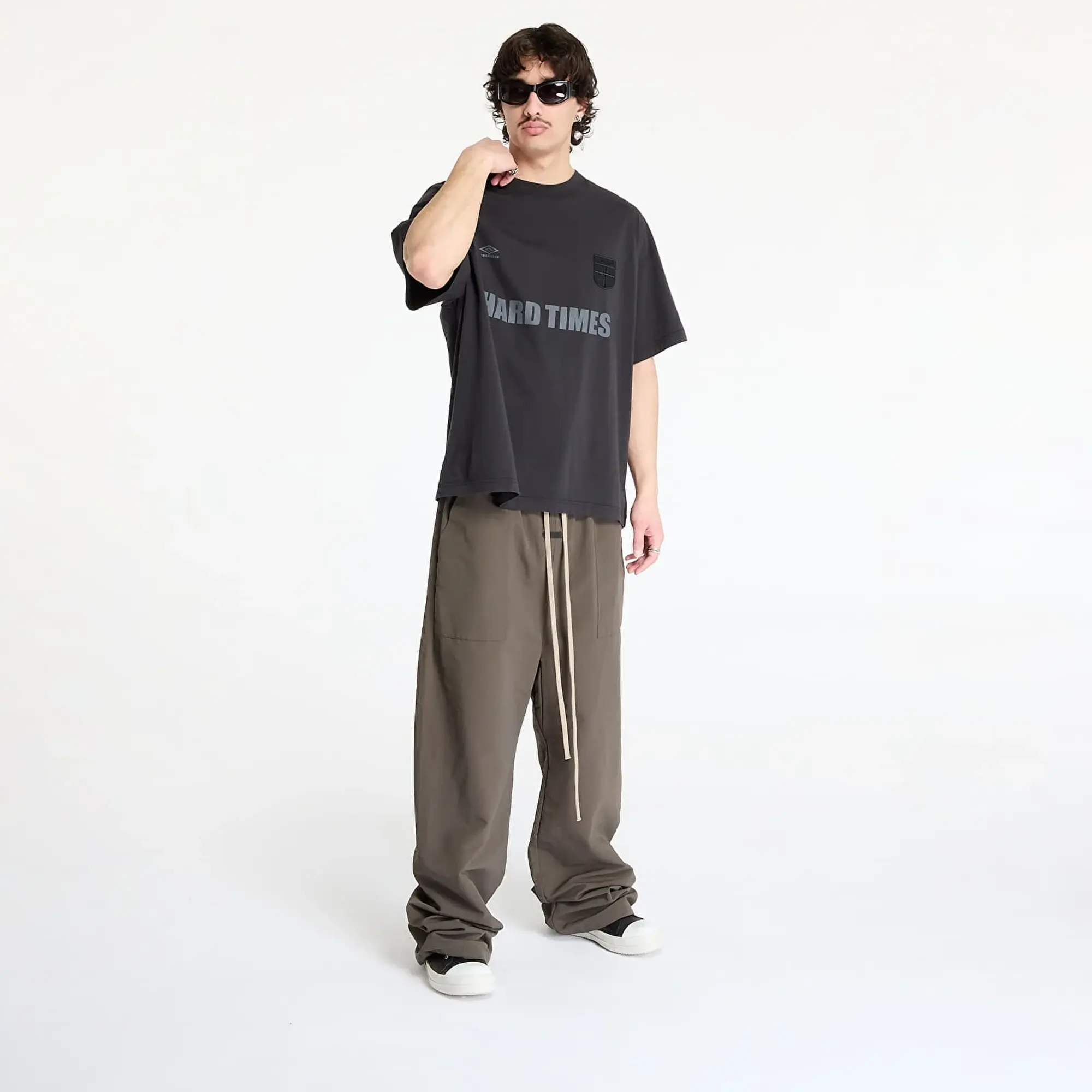 T-Shirt Umbro Hard Times T-Shirt Washed Black M