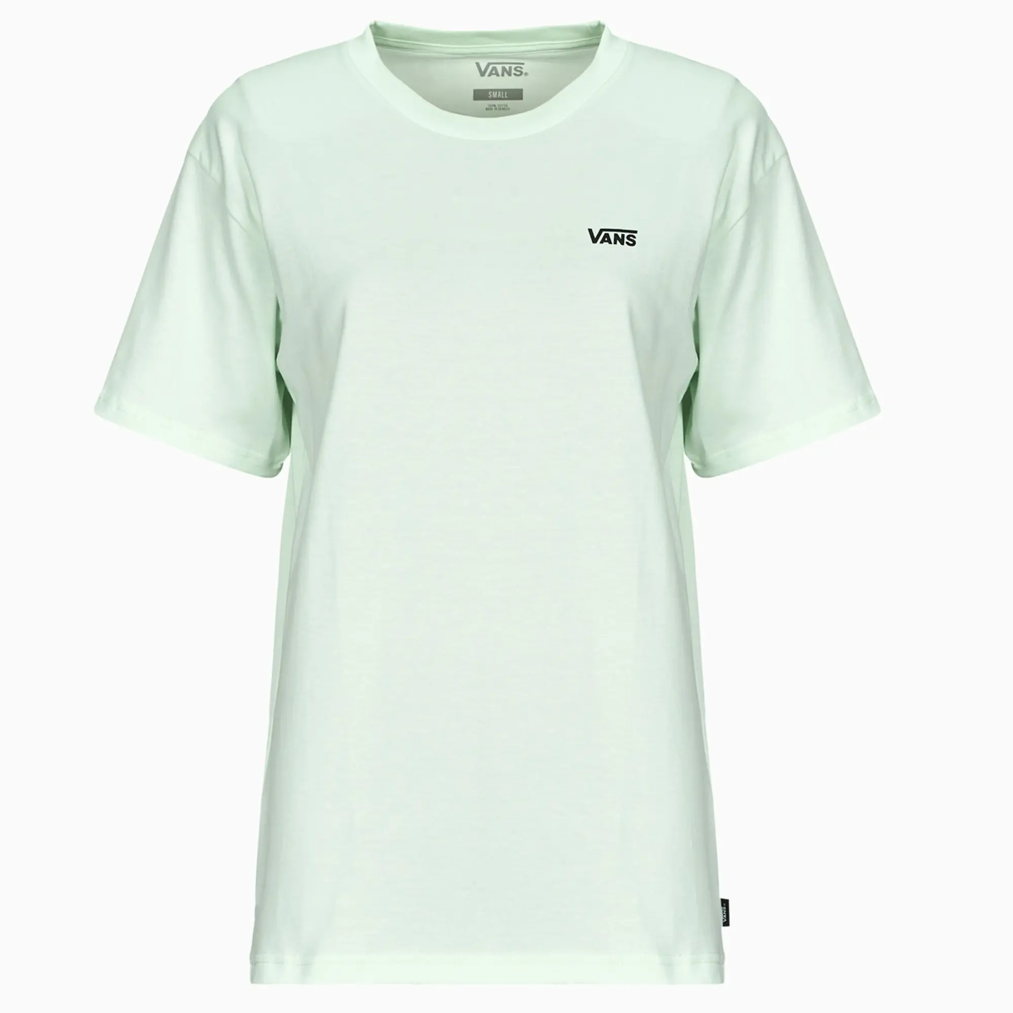 Vans  LEFT CHEST LOGO TEE EM  women's T shirt in Green
