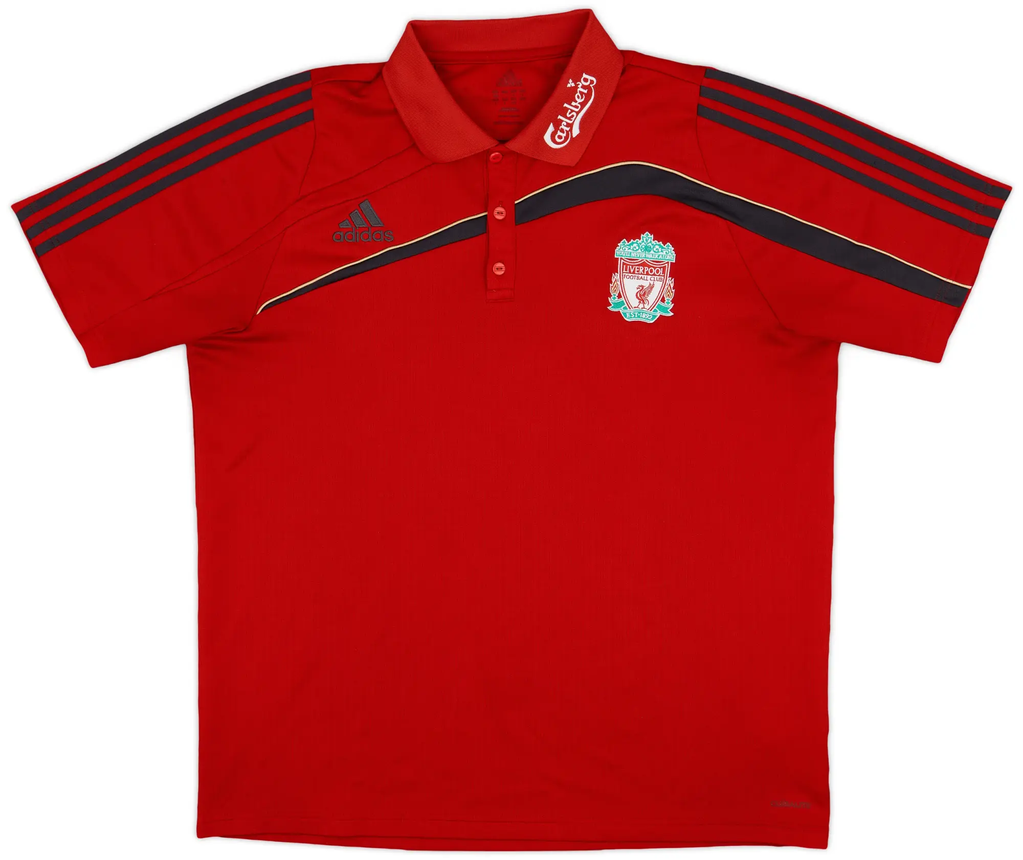 2009-10 Liverpool adidas Polo Shirt - 8/10 - (XXL)