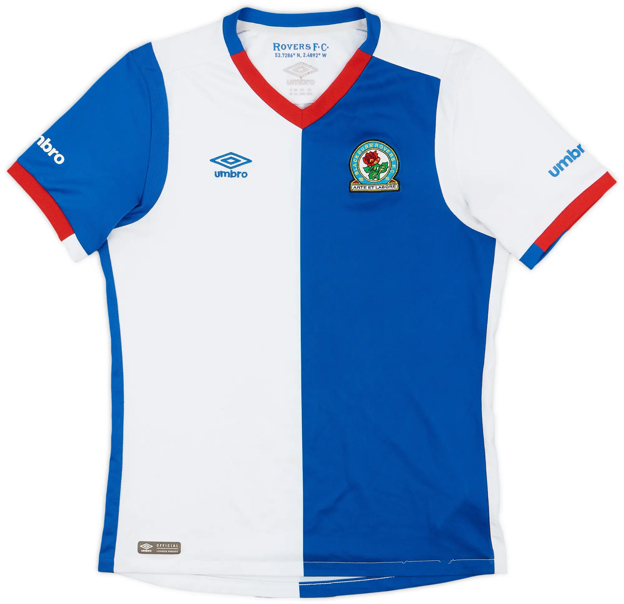 Umbro 2016-17 Blackburn Home Shirt - 7/10 - (XL.Boys)