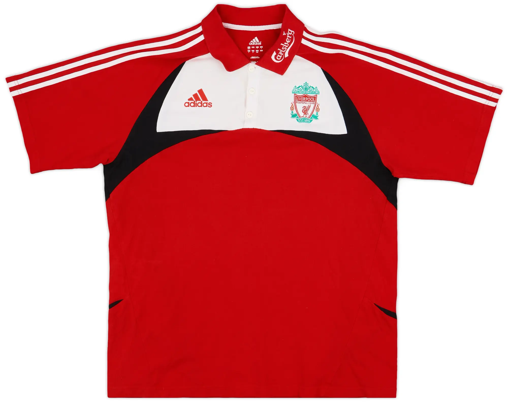 2007-08 Liverpool adidas Polo Shirt - 8/10 - (XL)