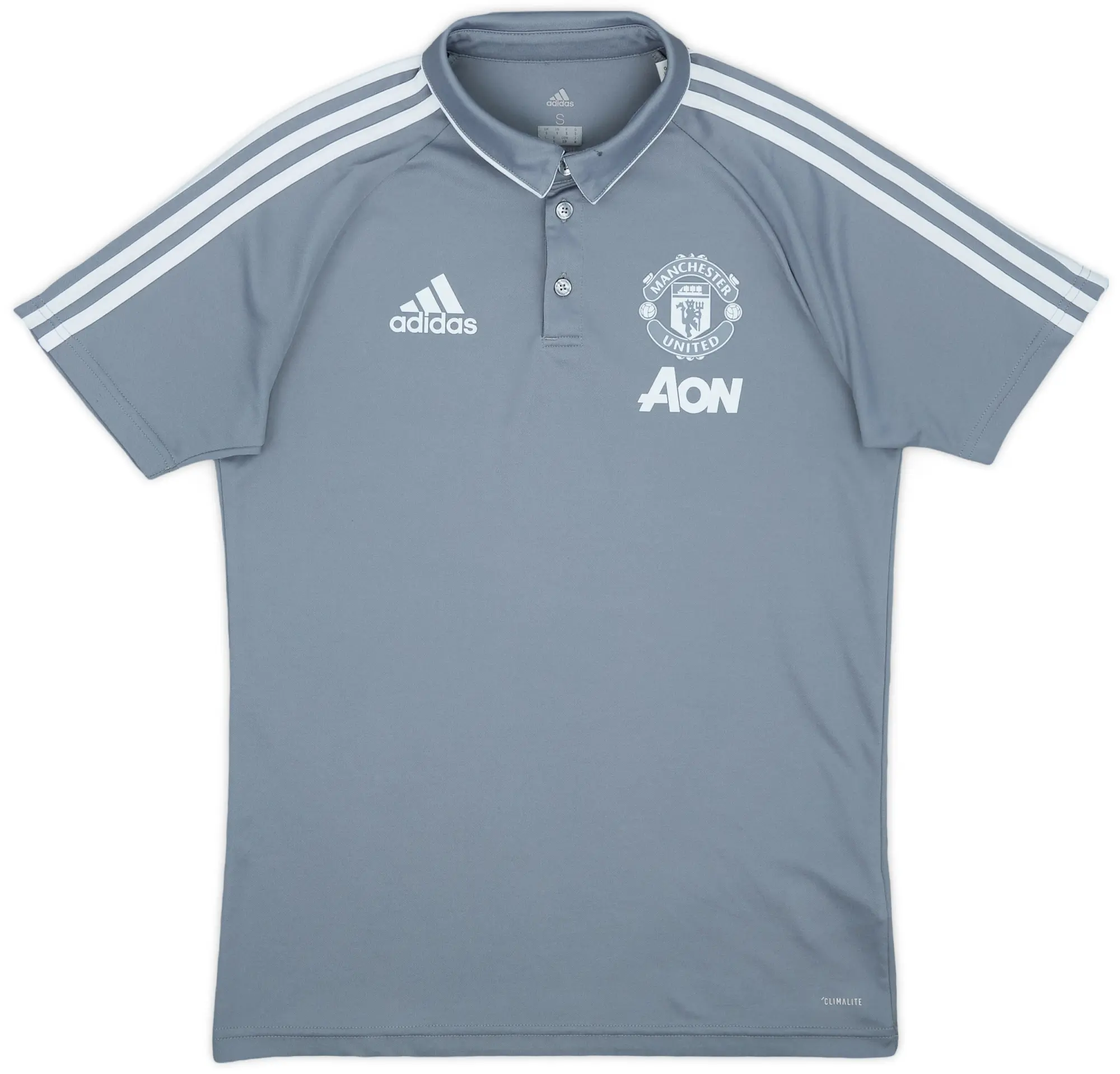 2017-18 Manchester United adidas Polo Shirt - 9/10 - (S)