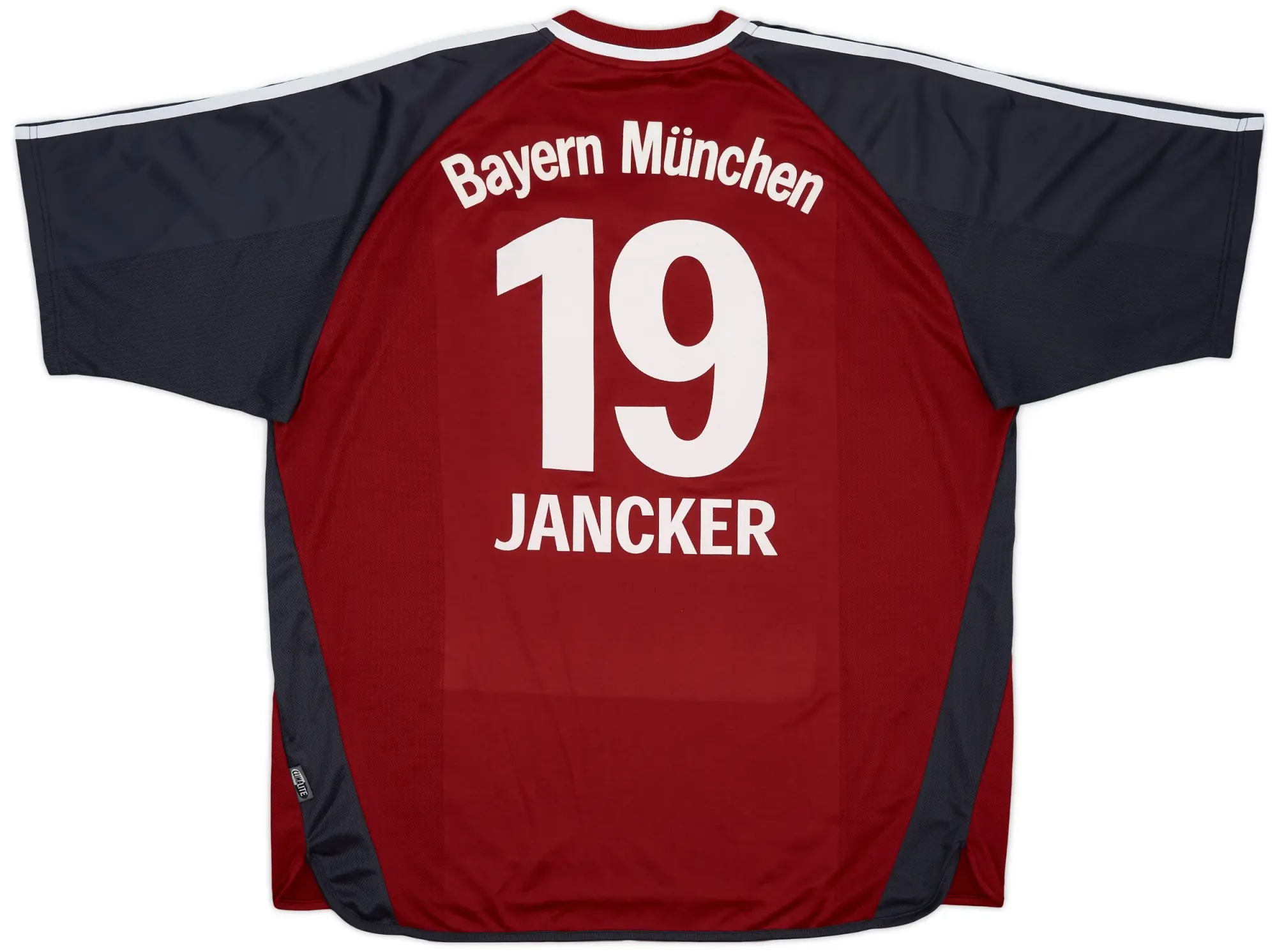 adidas 2001-02 Bayern Munich Home Shirt Jancker #19 - 9/10 - (XXL)
