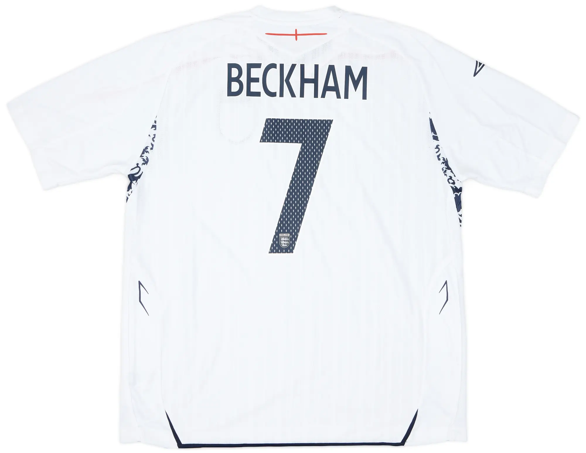 Umbro 2007-09 England Home Shirt Beckham #7 (XXL)