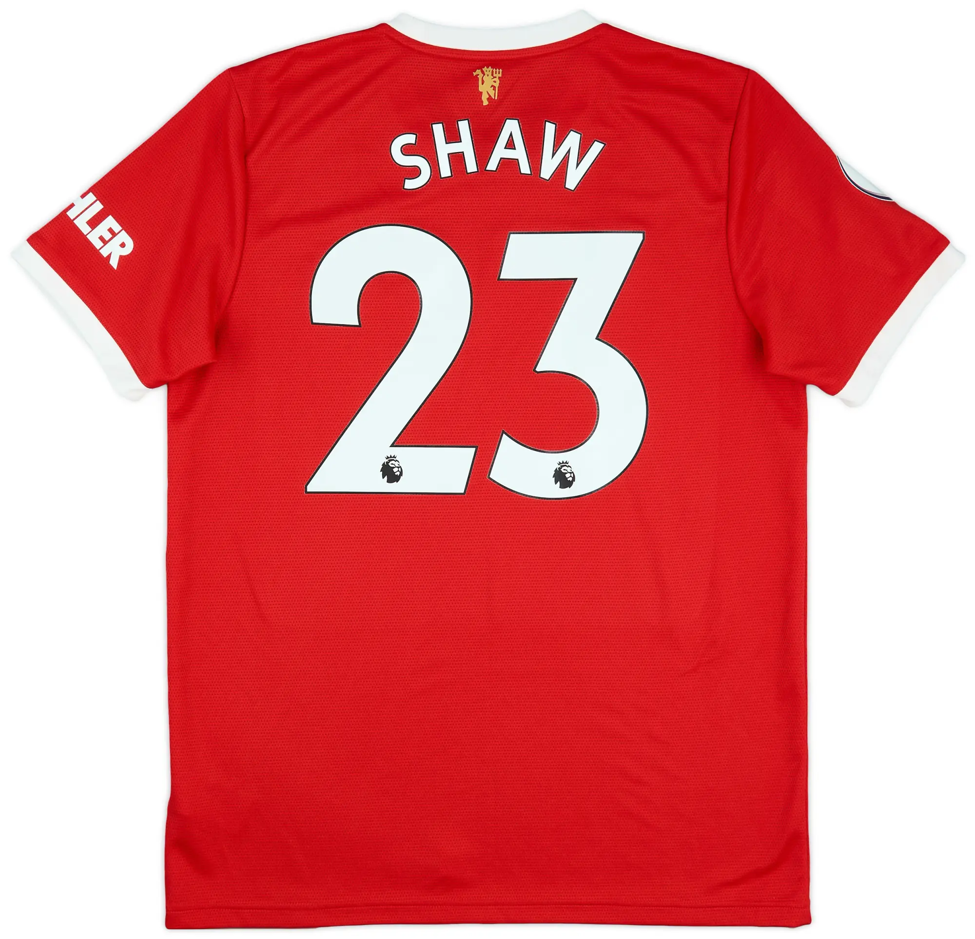 adidas 2021-22 Manchester United Home Shirt Shaw #23 - 10/10 - (L)