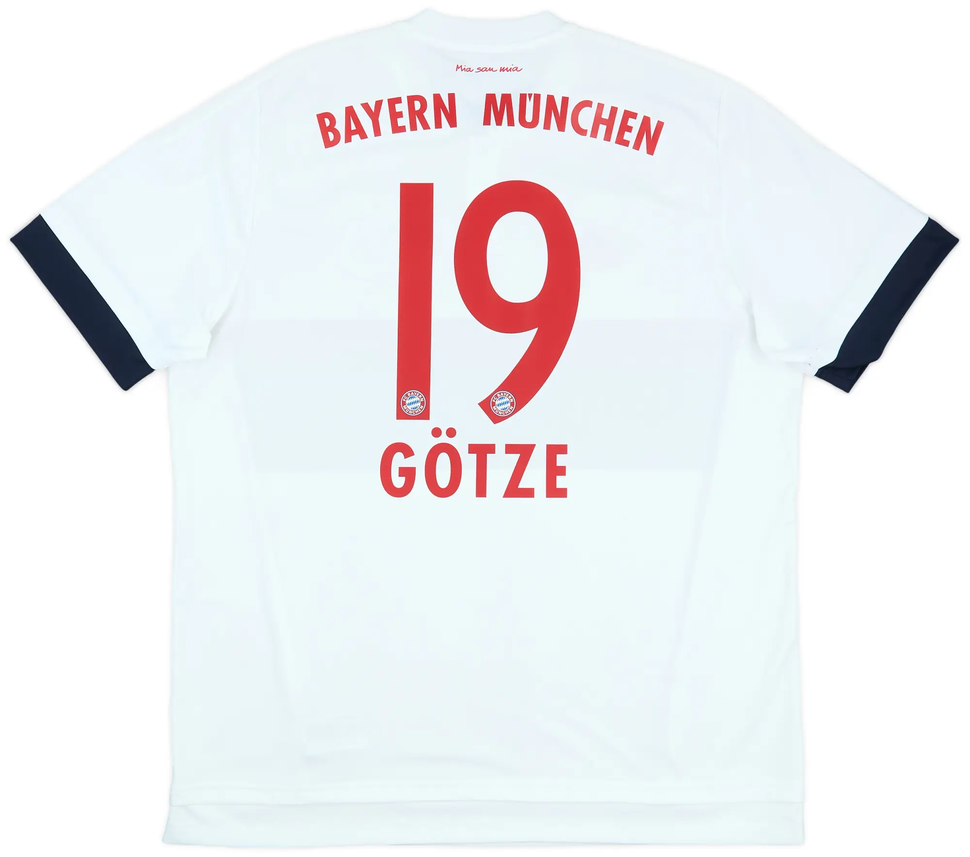 adidas 2015-16 Bayern Munich Away Shirt Gotze #19 - 9/10 - (XL)