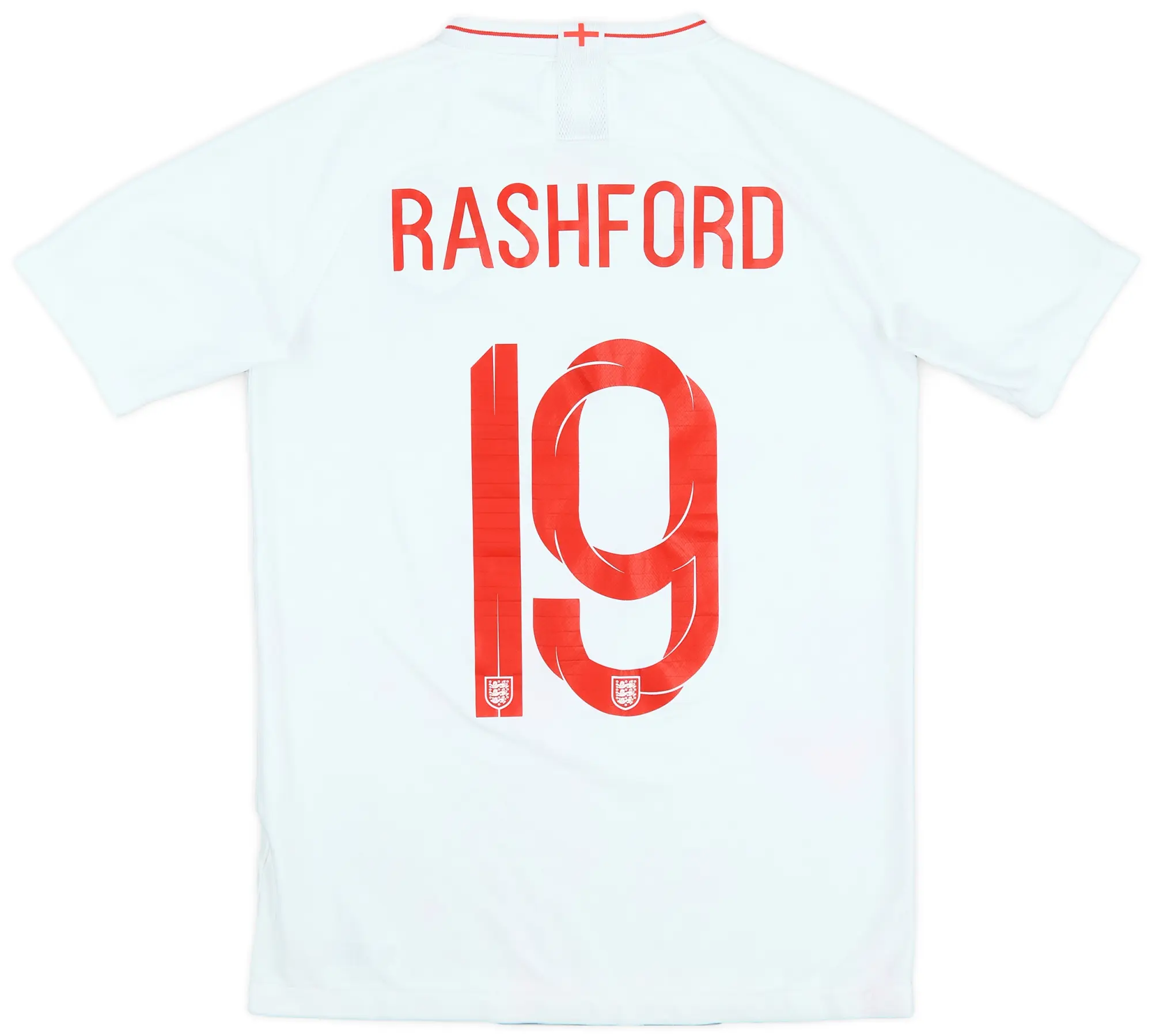 Nike 2018-19 England Home Shirt Rashford #19 - 8/10 - (XL.Boys)