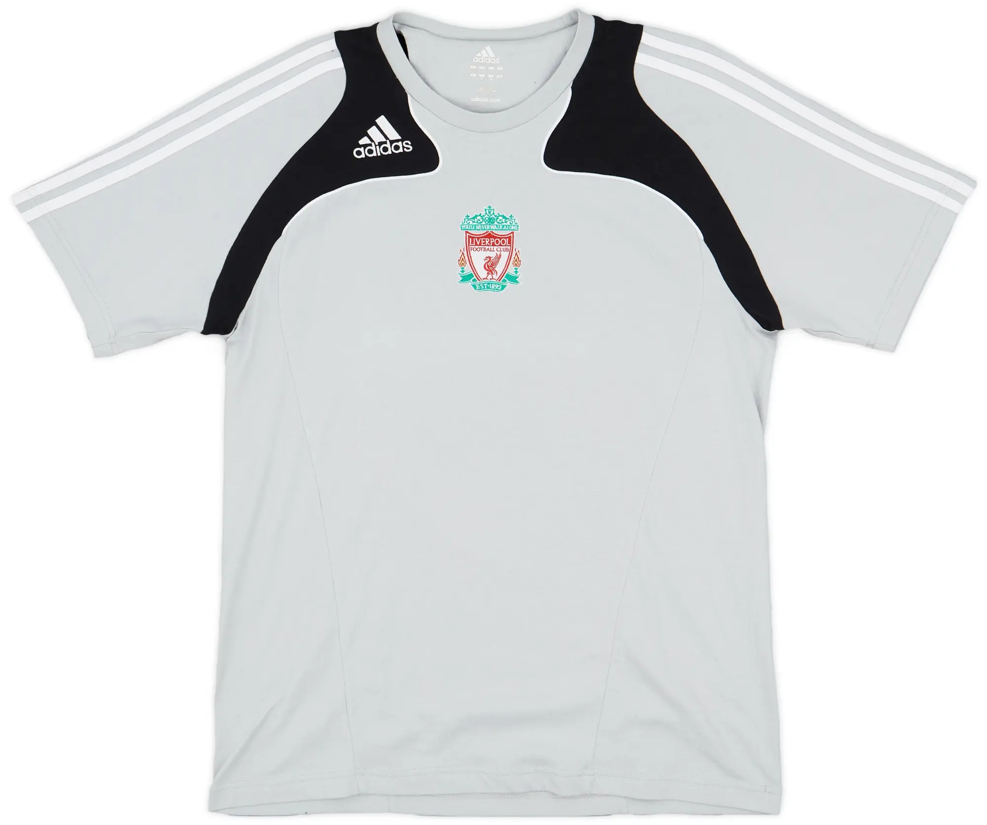 2008-09 Liverpool adidas Cotton Tee - 8/10 - (L)