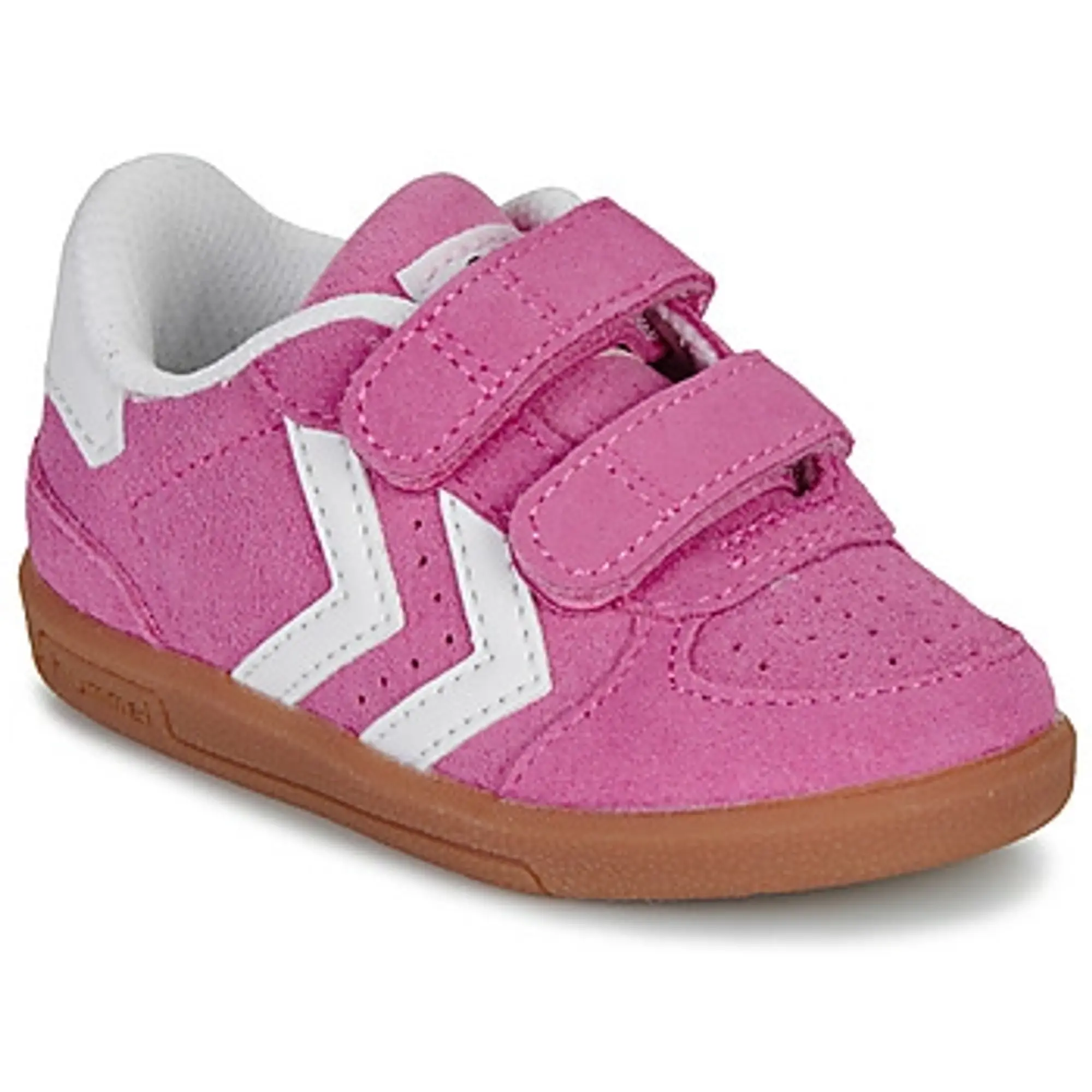 hummel  VICTORY SUEDE II INFANT  girls's Children's Shoes (Trainers) in Pink
