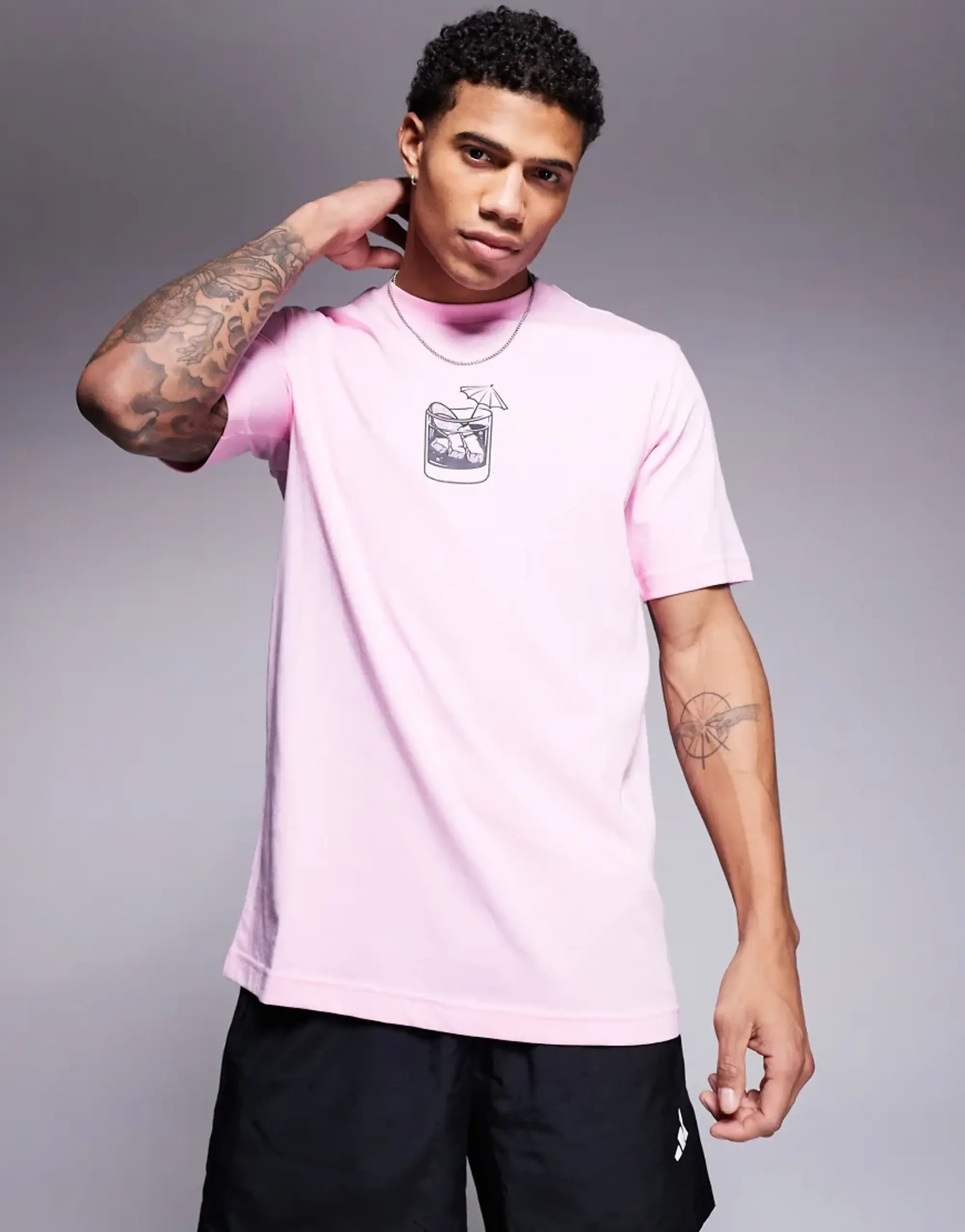 Adidas Lounge Drink Graphic Short Sleeve T-shirt