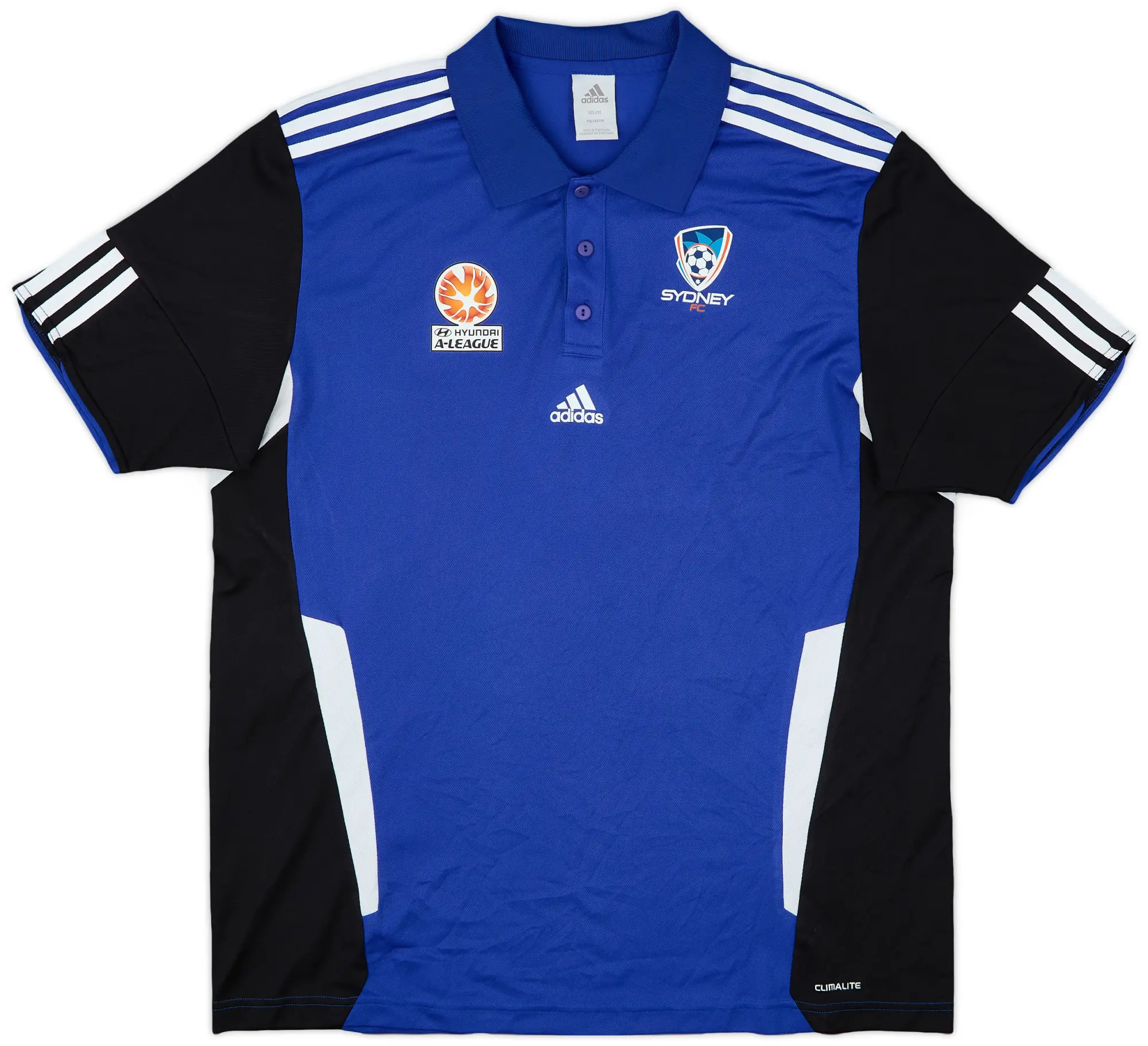 2013-14 Sydney FC adidas Polo Shirt - 9/10 - (XXL)