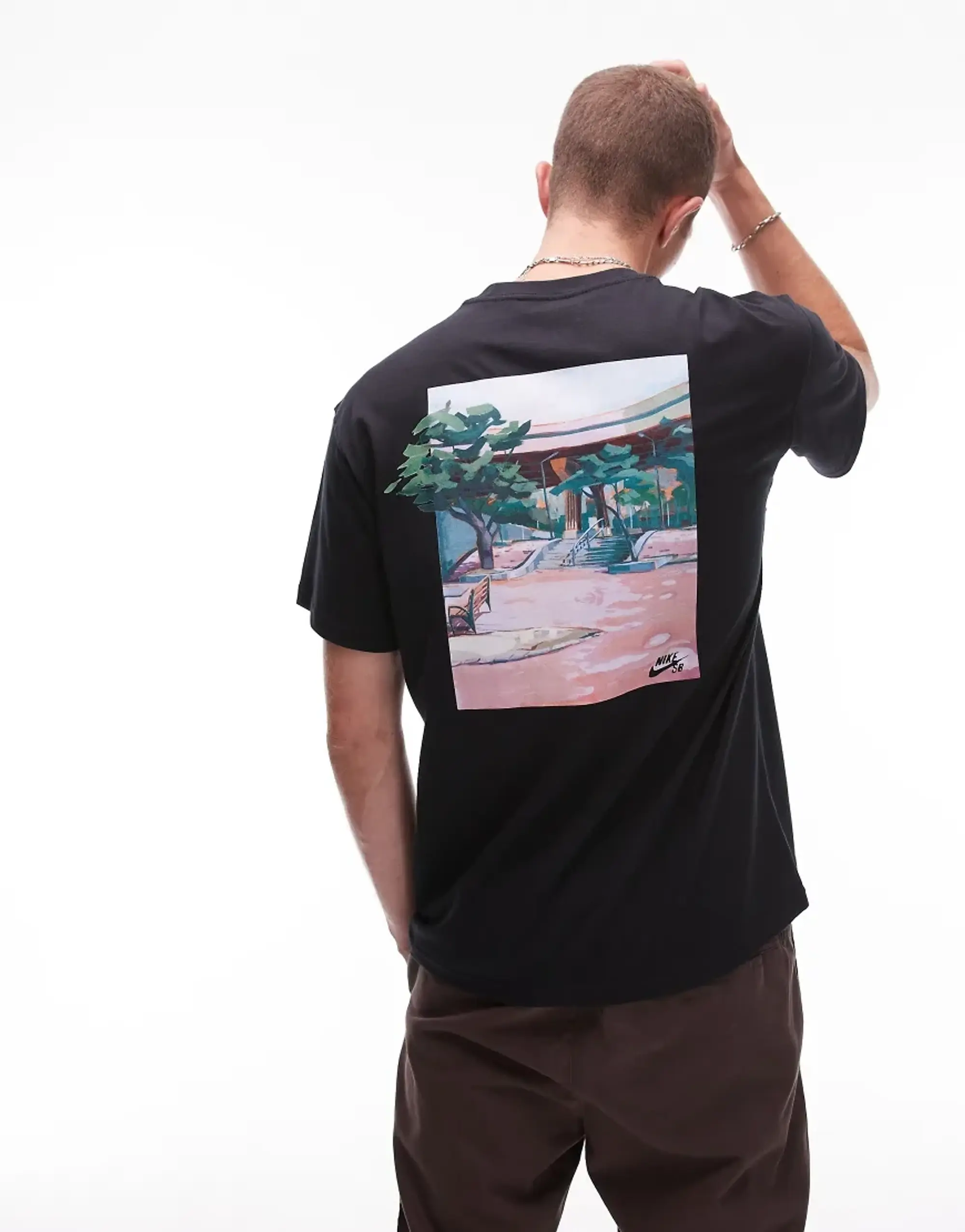 Nike Sb Logo T-Shirt In Black