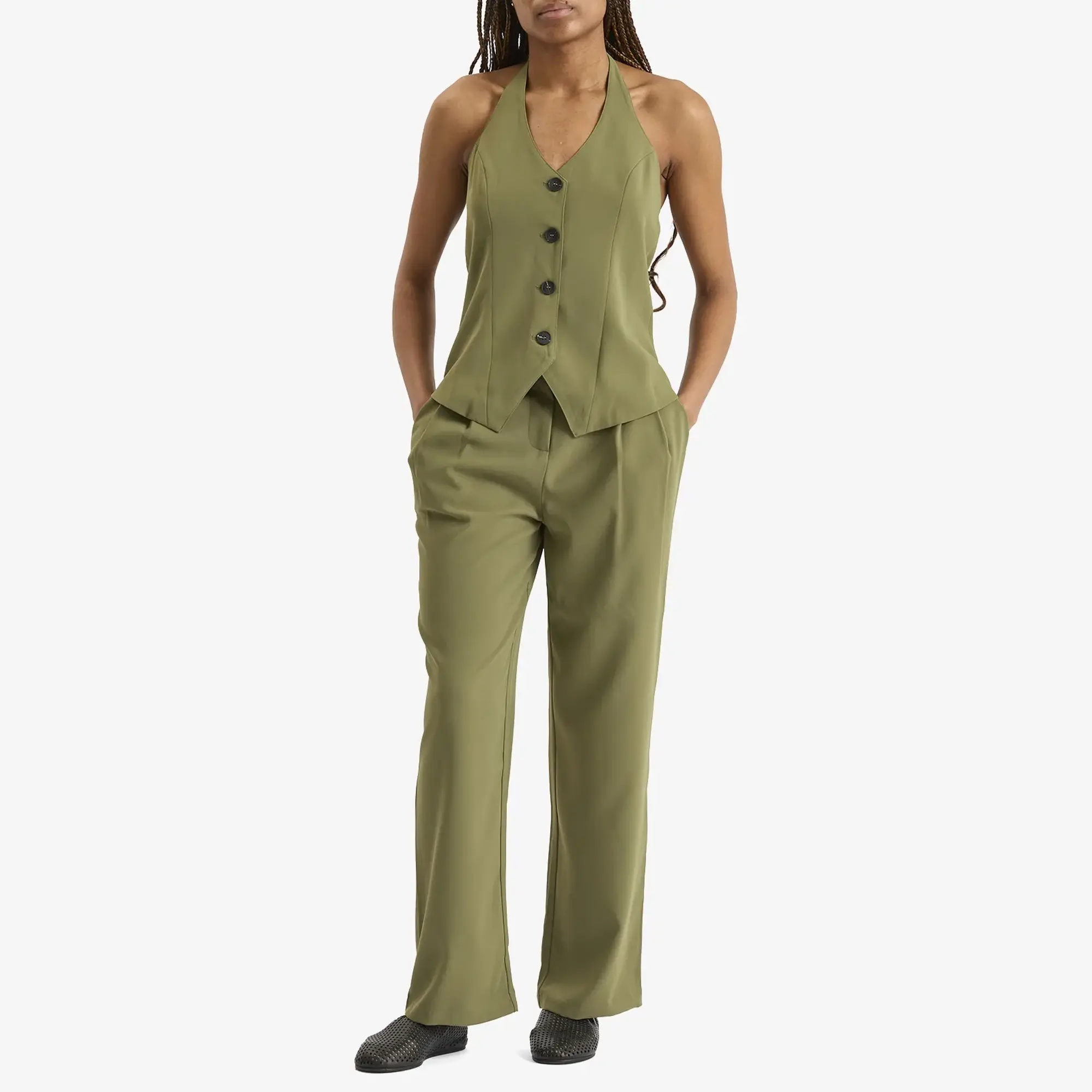 4th & Reckless Women's Sabrina Trousers Khaki