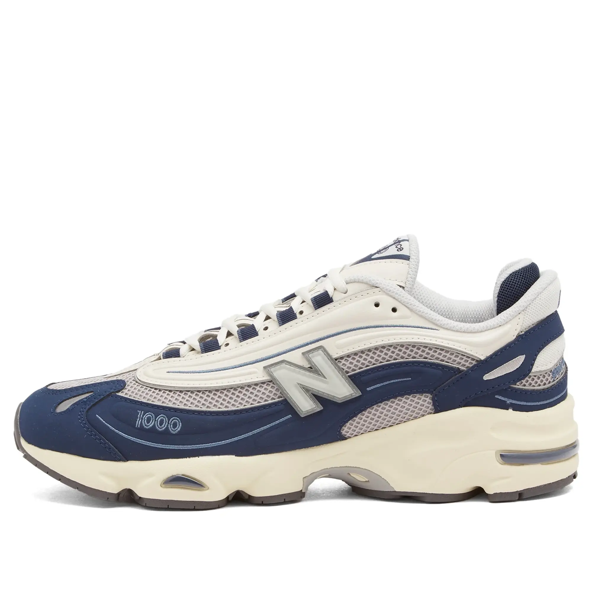 New Balance Unisex 1000 in Blue/White Suede/Mesh