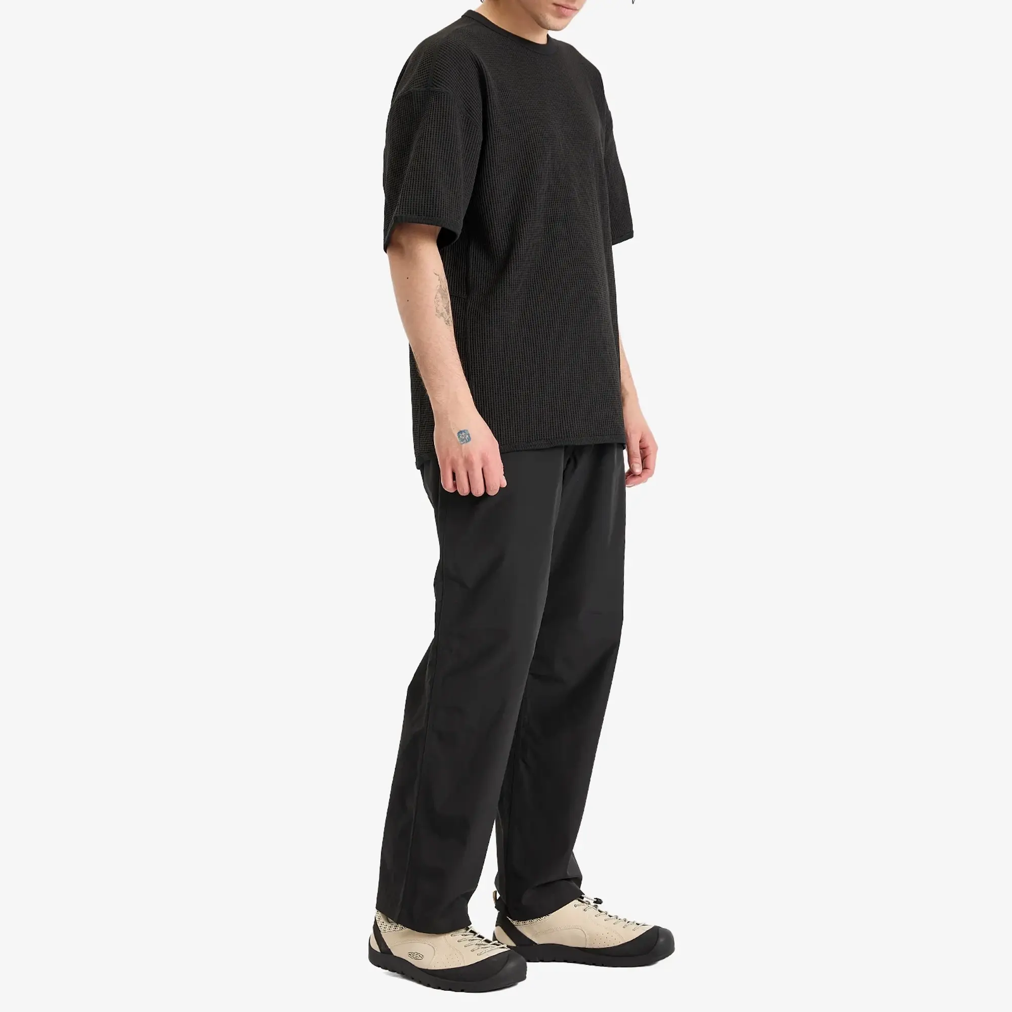 Snow Peak Men's Dry Waffle T-Shirt Black